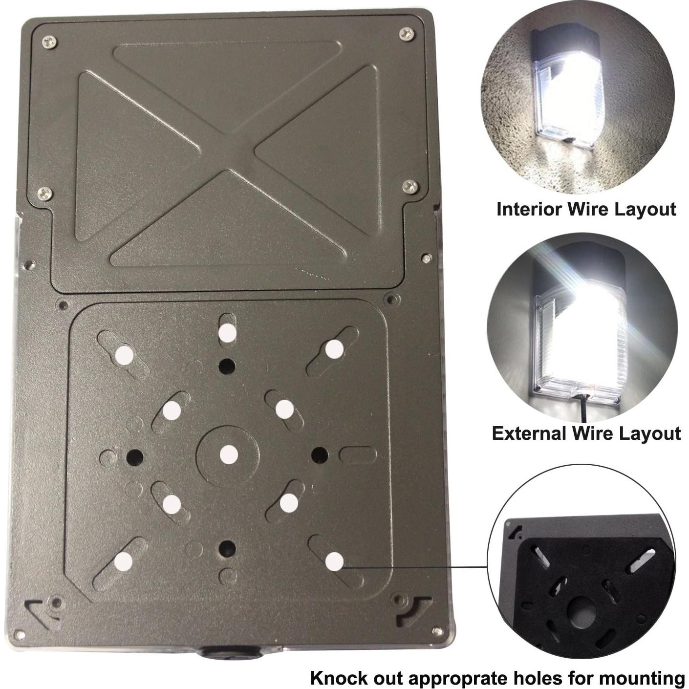 Luz de Pared LED JMK MGL 26W con Fotocélula 3000LM IP65
