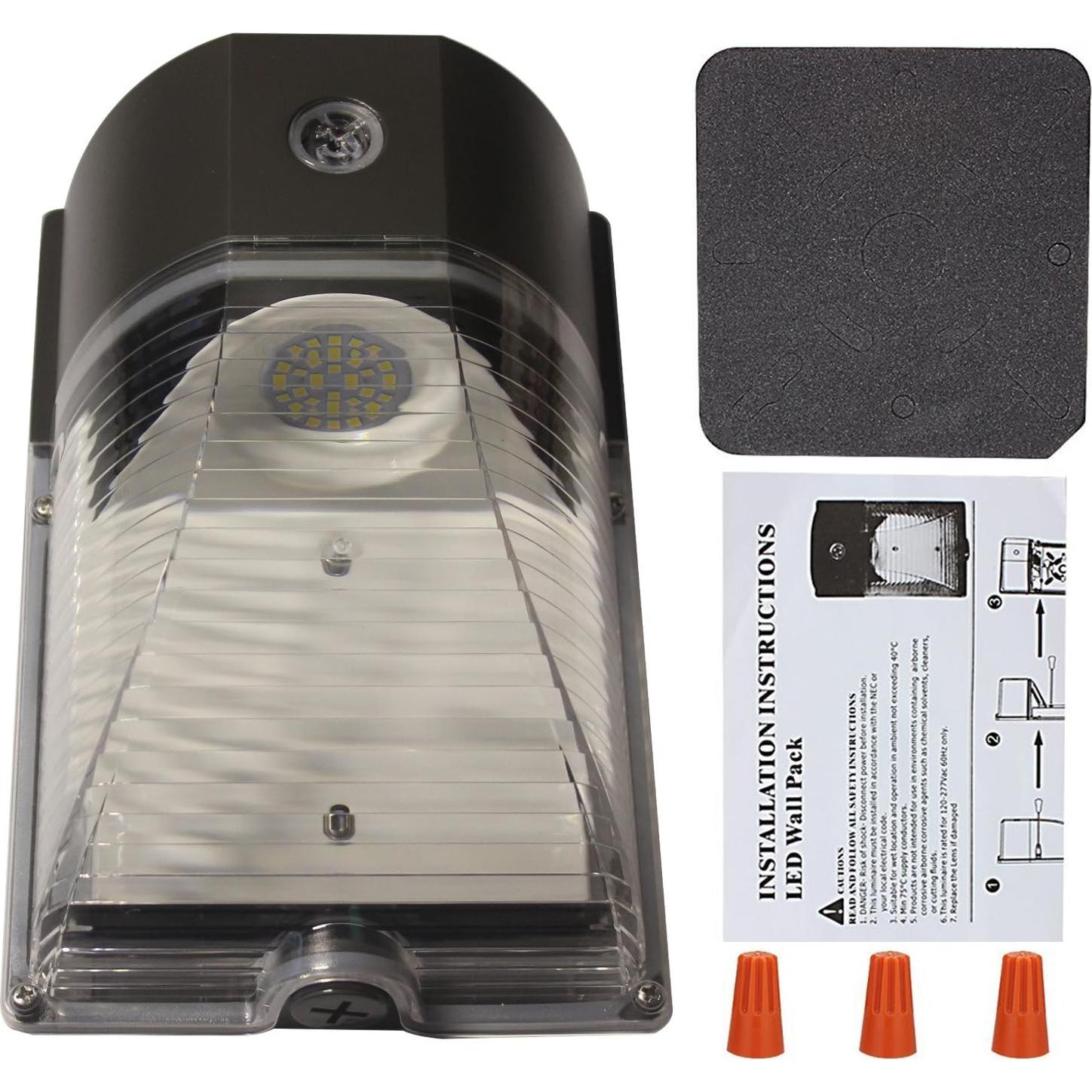 Luz de Pared LED JMK MGL 26W con Fotocélula 3000LM IP65