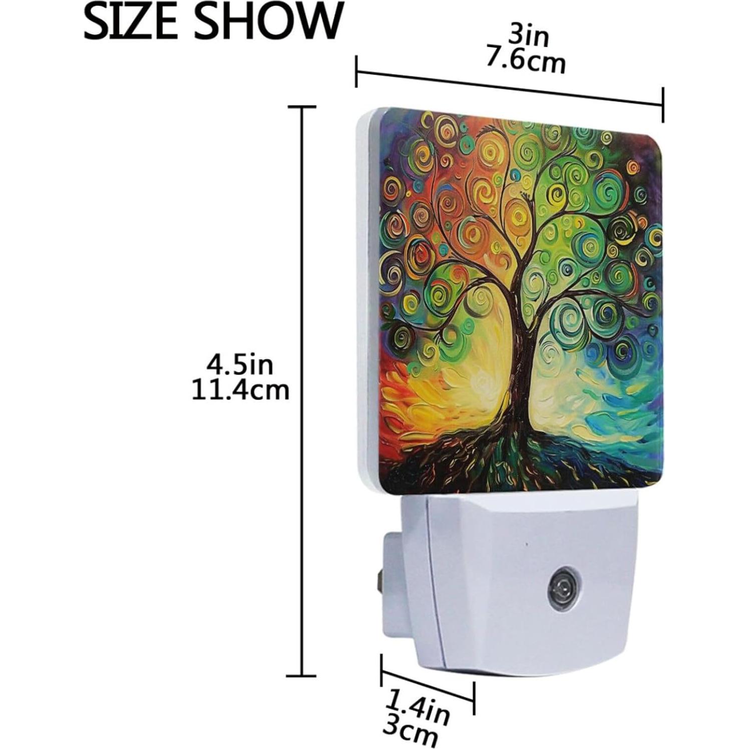 Juego de 2 Lámparas Nocturnas LED Vdsrup con Sensor Automático