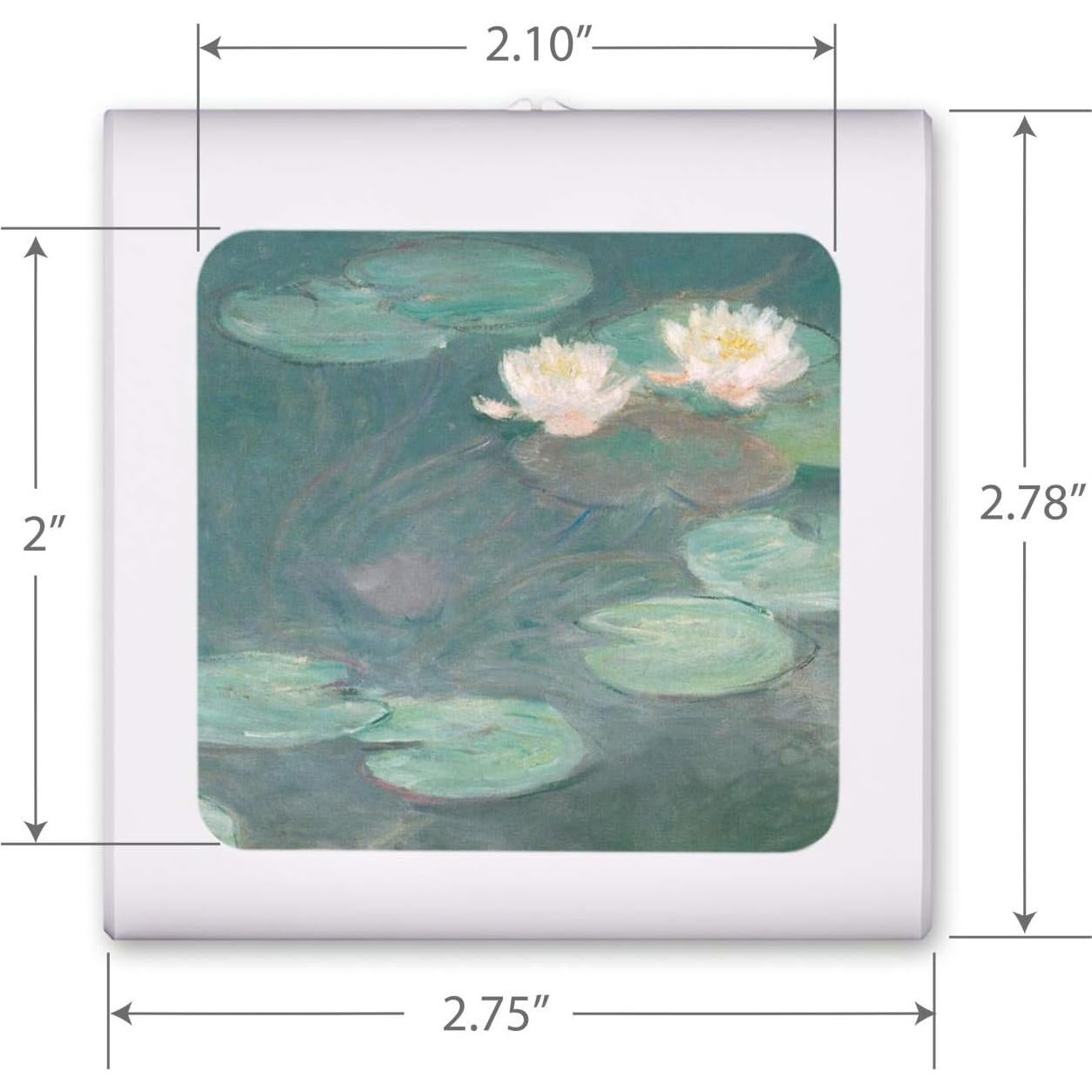 Luz Nocturna LED Art Plates Monet Regulable Automática 0.5W