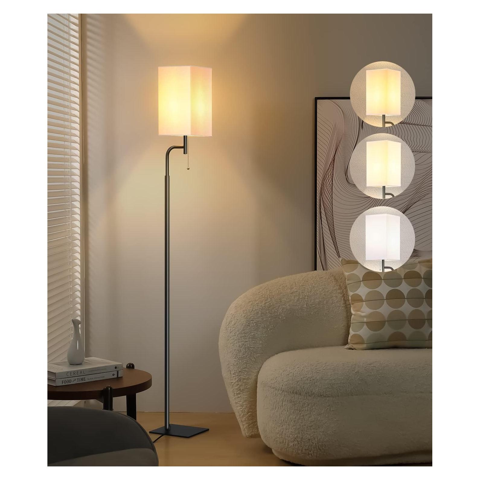 Lámpara de Pie Moderna Iporovon con 3 Temperaturas de Color