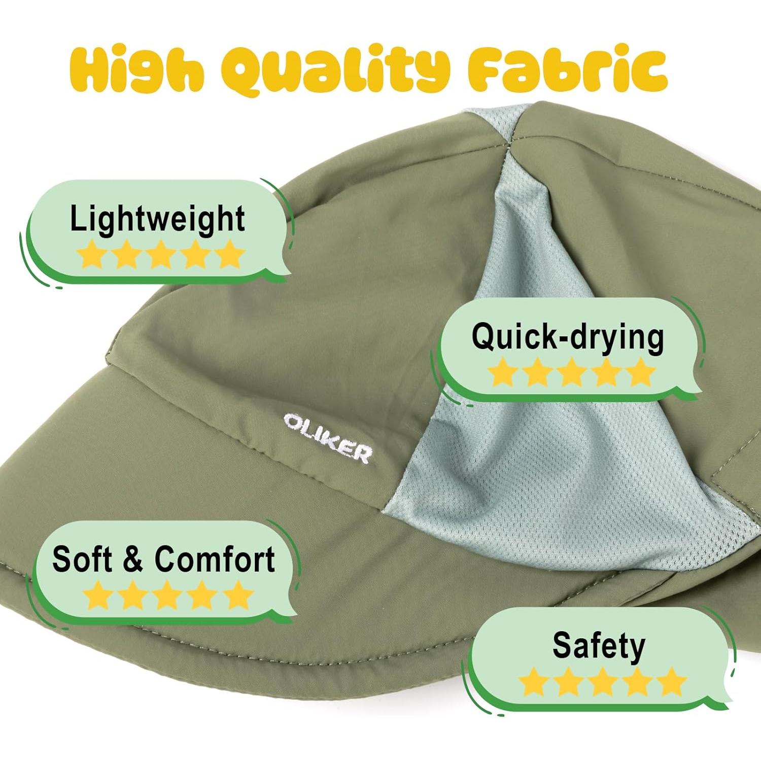 Paquete de 2 Sombreros de Sol Bebé Unisex UPF 50+ Ajustables