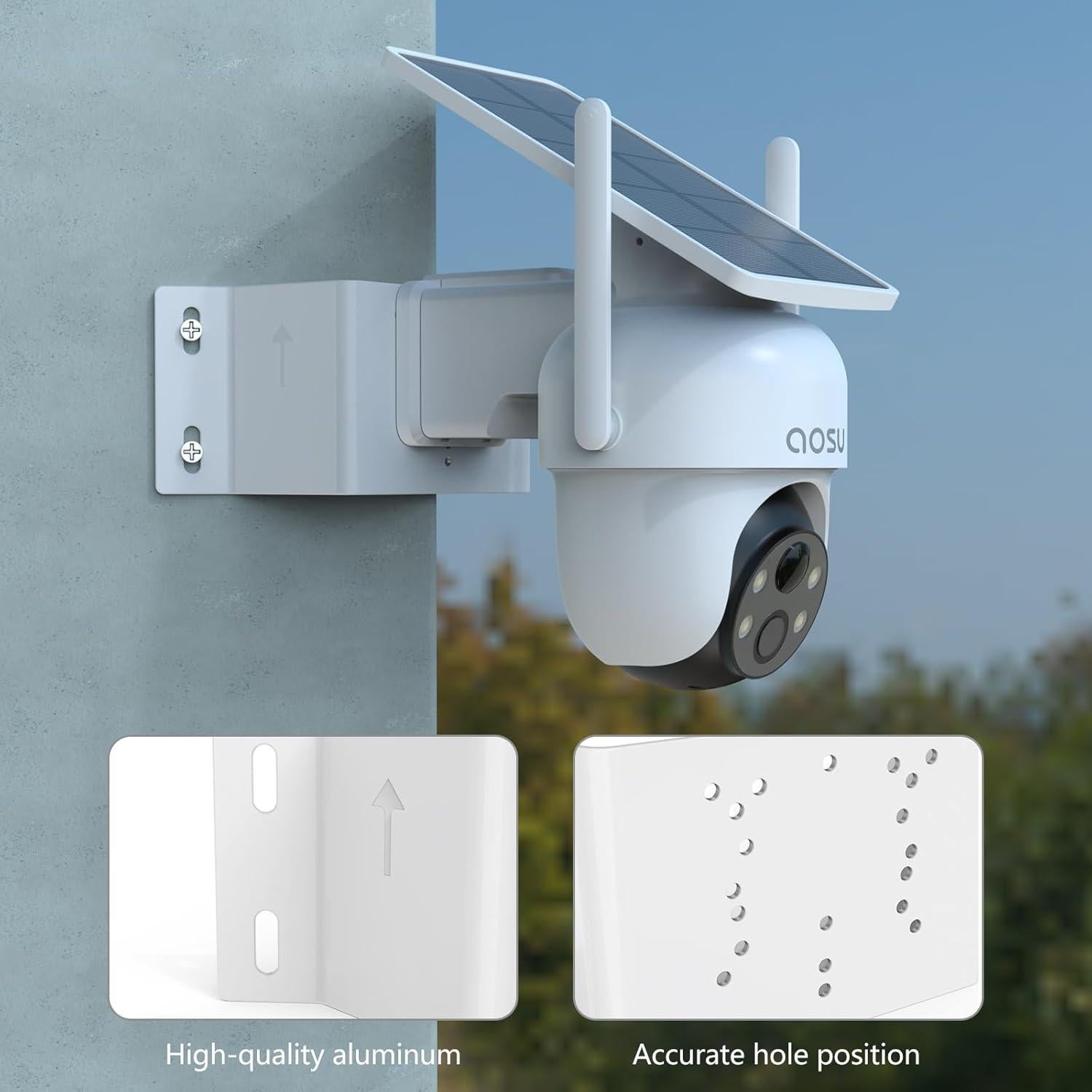 Montaje de esquina exterior HOLACA para cámaras AOSU y ANSQUE