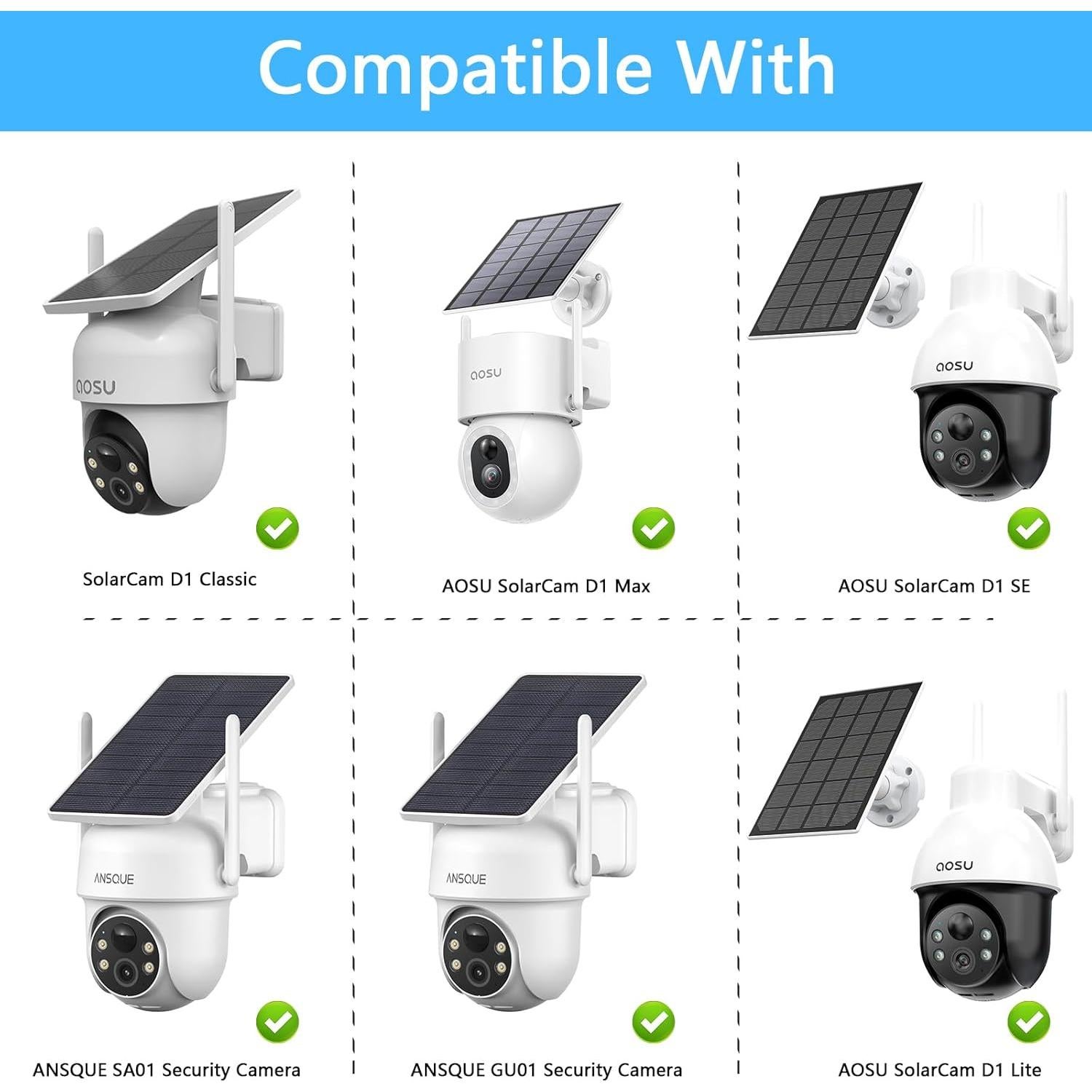 Montaje de esquina exterior HOLACA para cámaras AOSU y ANSQUE