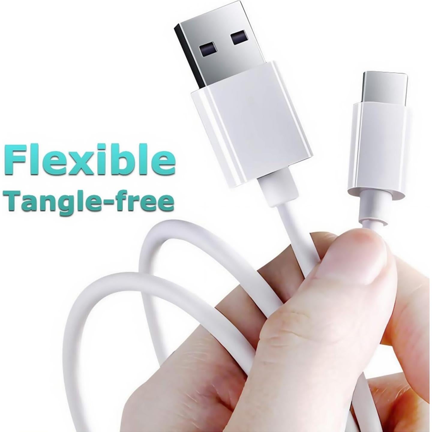 Cargador USB A a Tipo C EufyCam 1.52m Compatible Oura Ring