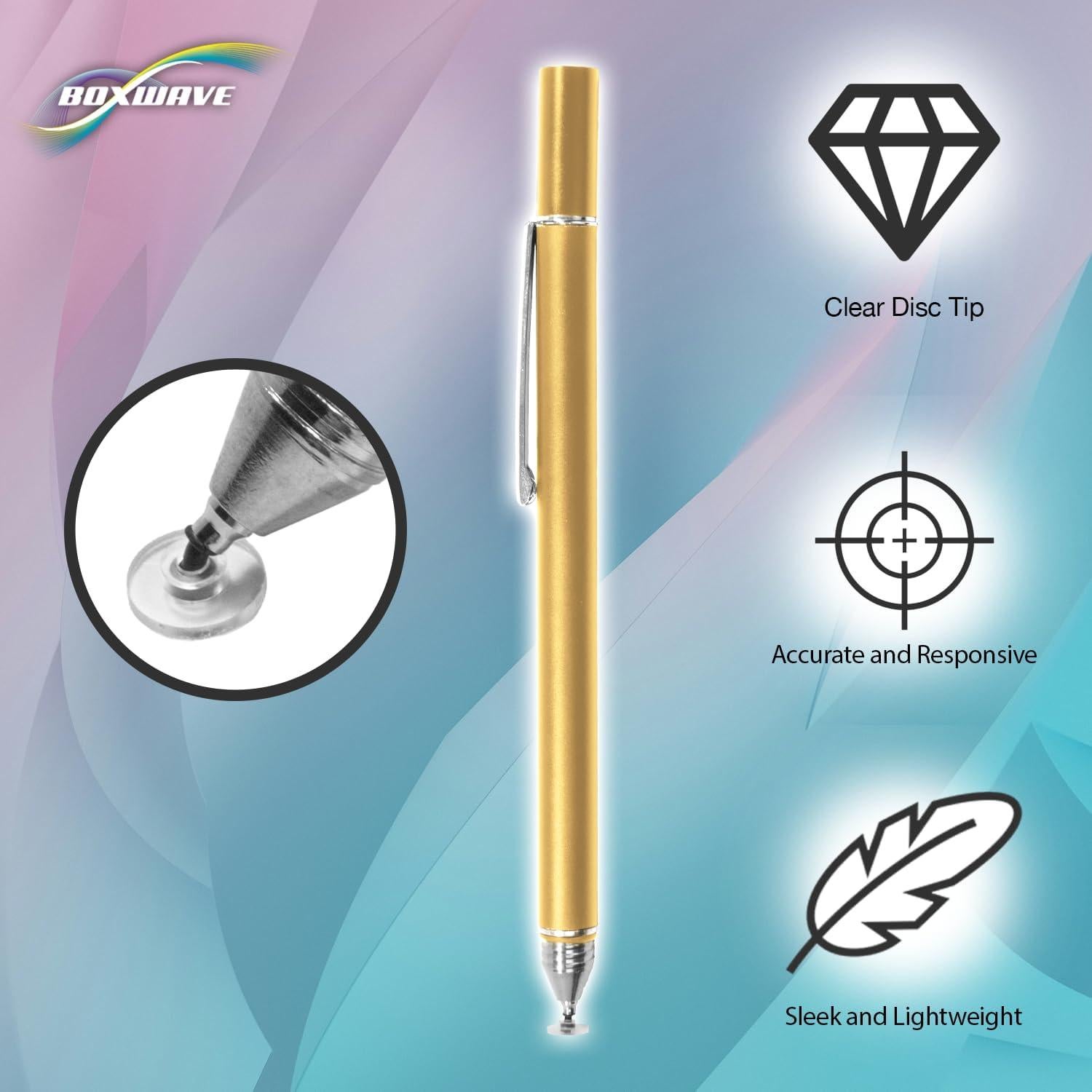 Stylus Pen BoxWave FineTouch para ONYX BOOX Tab Ultra C - Oro