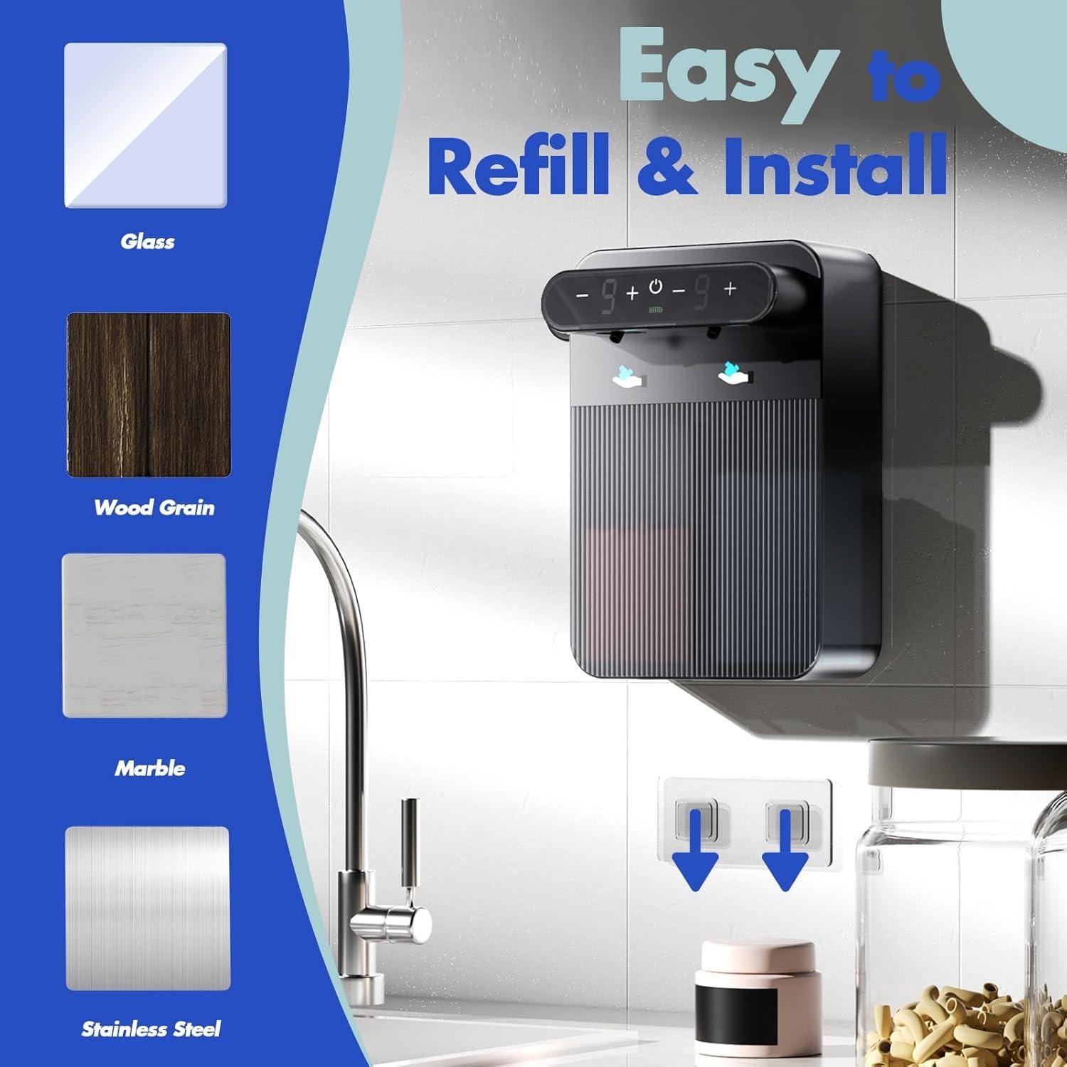 Dispensador de Jabón Automático YIKHOM 400 ml Montado en Pared