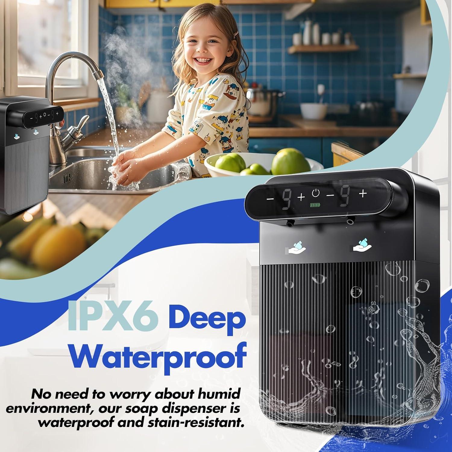 Dispensador de Jabón Automático YIKHOM 400 ml Montado en Pared