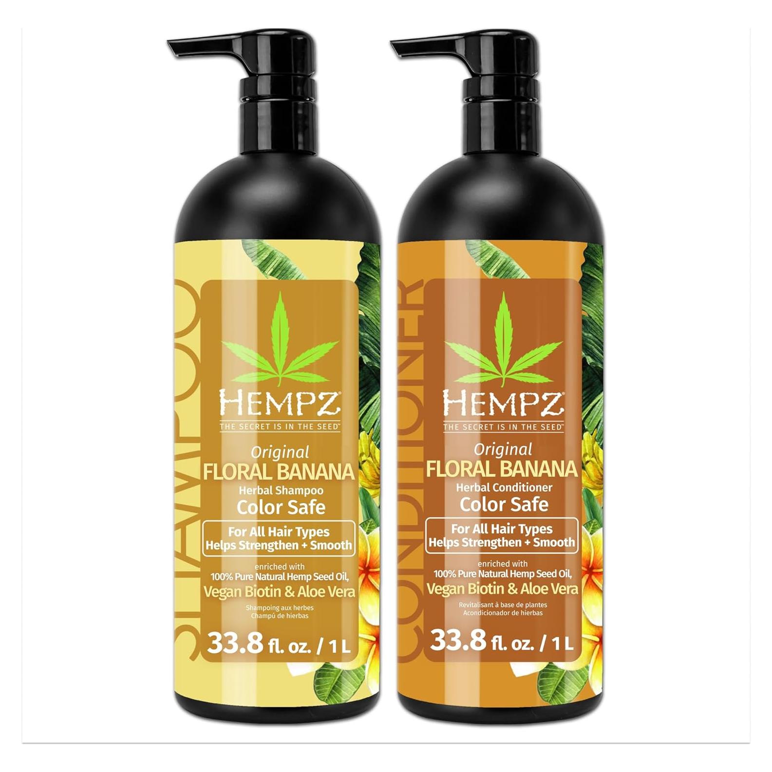 Set de Champú y Acondicionador Hempz 1000 ml - Hidratante Vegano