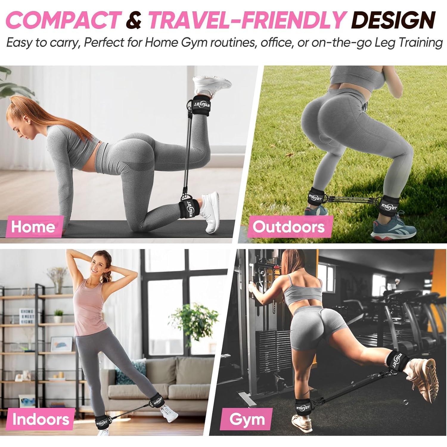 Bandas de Resistencia para Tobillos NTIUYOT - 3 Niveles Ajustables