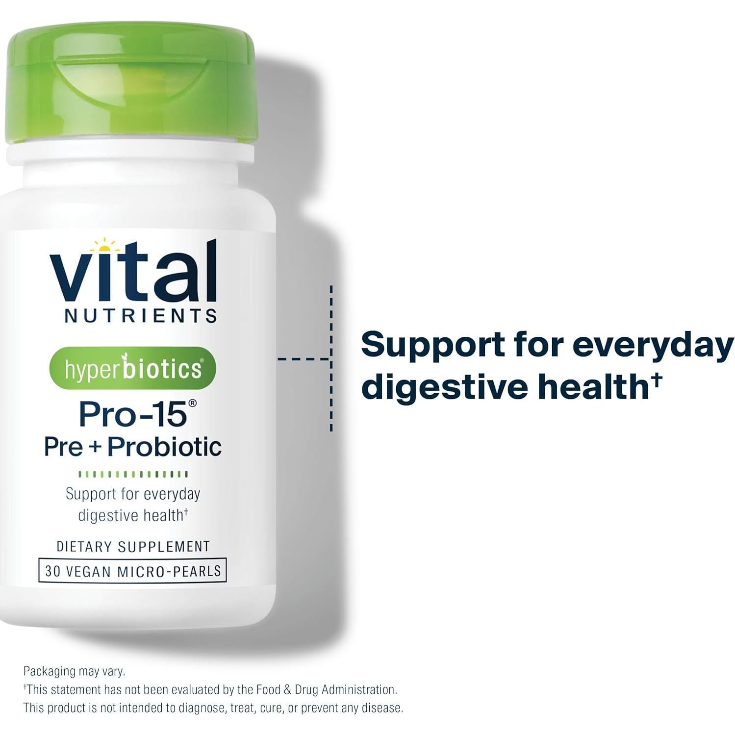Pro-15 Probioticos Hyperbiotics 30 Perlas Veganas Digestivas