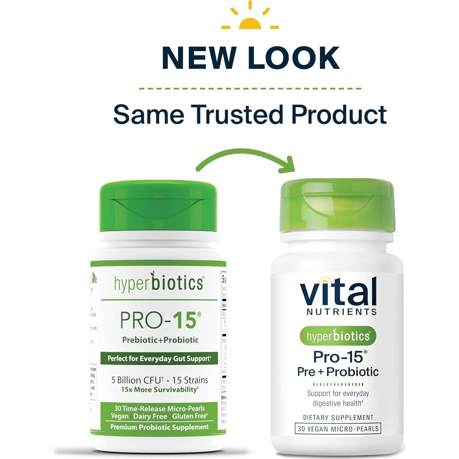 Pro-15 Probioticos Hyperbiotics 30 Perlas Veganas Digestivas