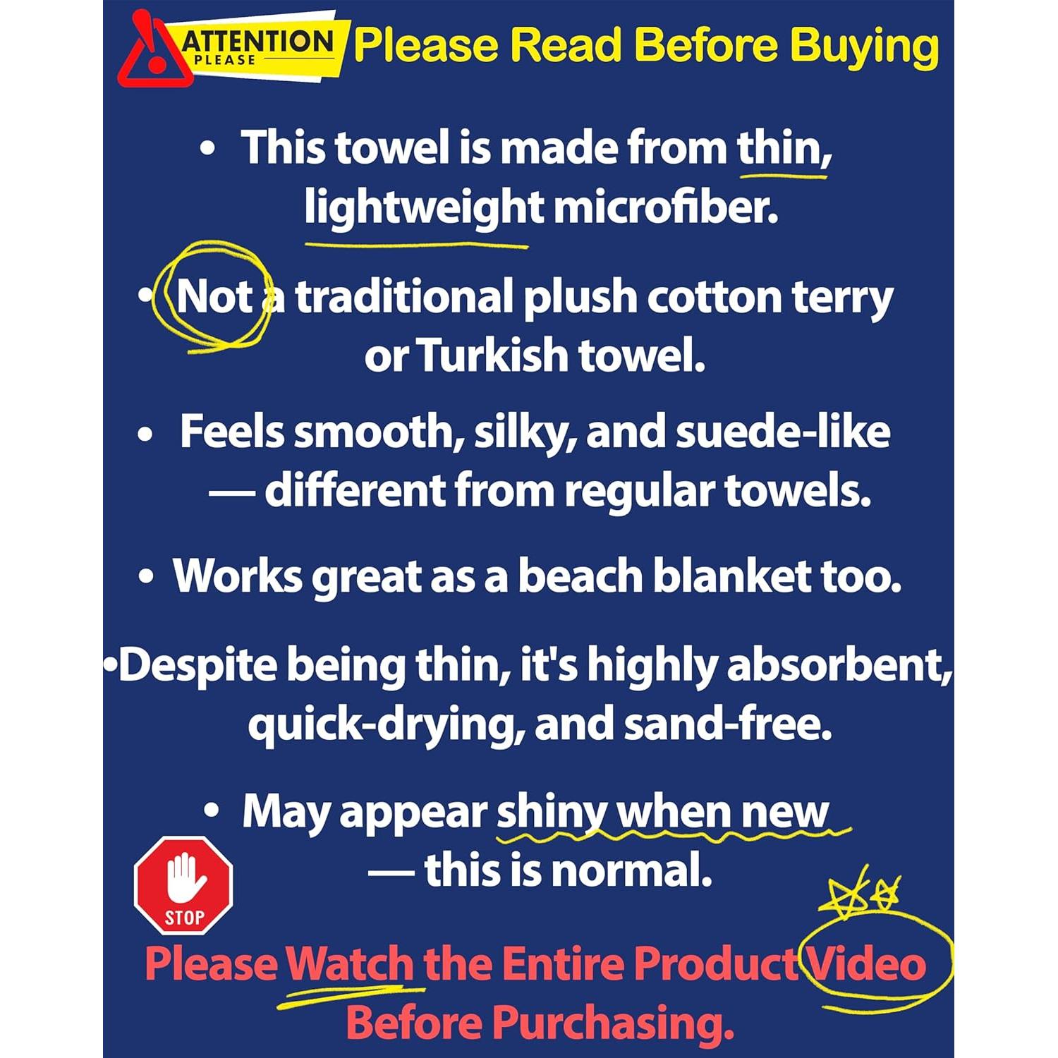 Toalla de Playa Microfibra MintiMango 180x81 cm Secado Rápido