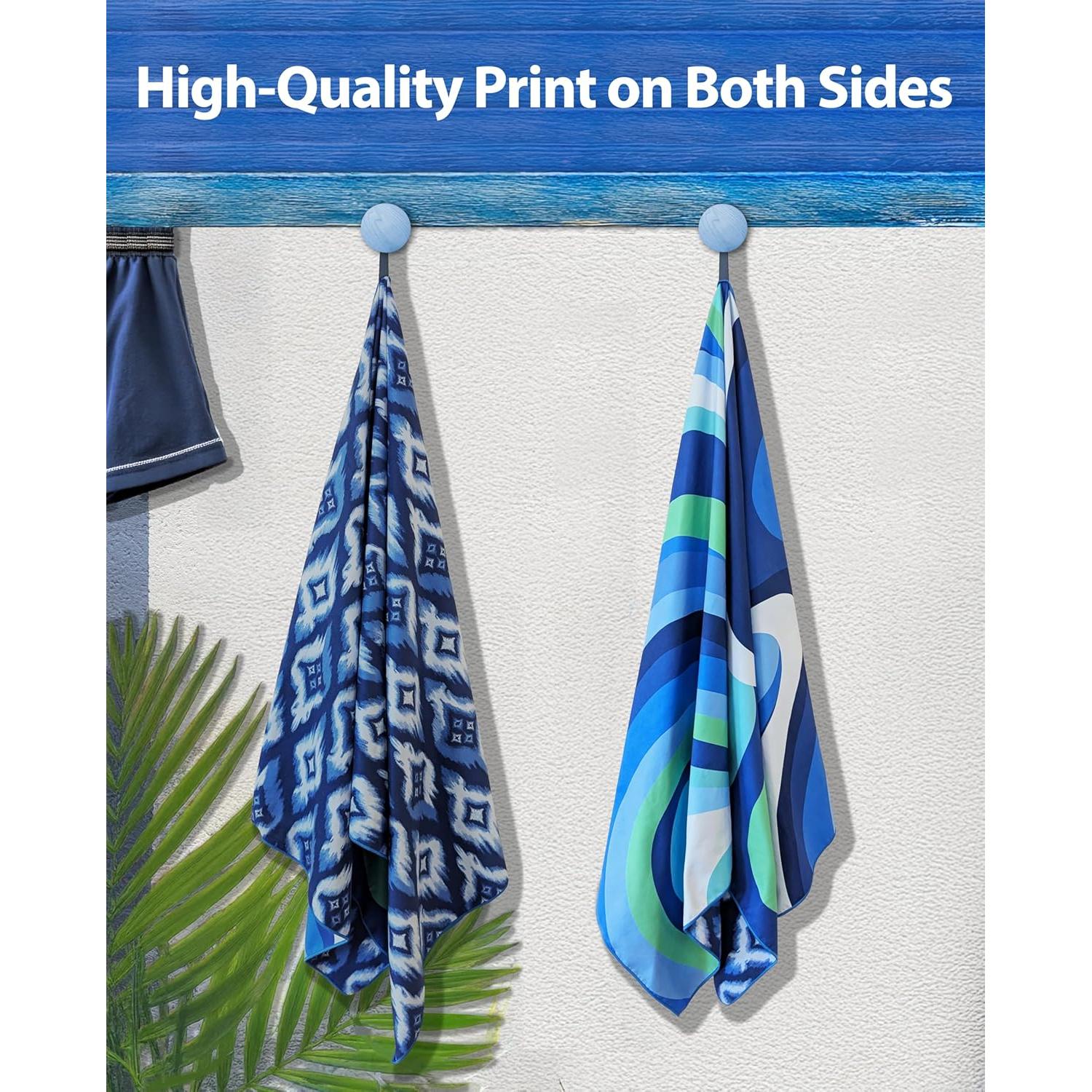 Toalla de Playa Microfibra MintiMango 180x81 cm Secado Rápido