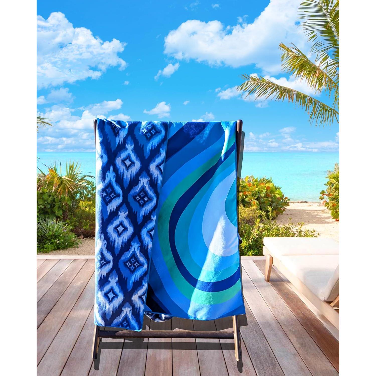 Toalla de Playa Microfibra MintiMango 180x81 cm Secado Rápido