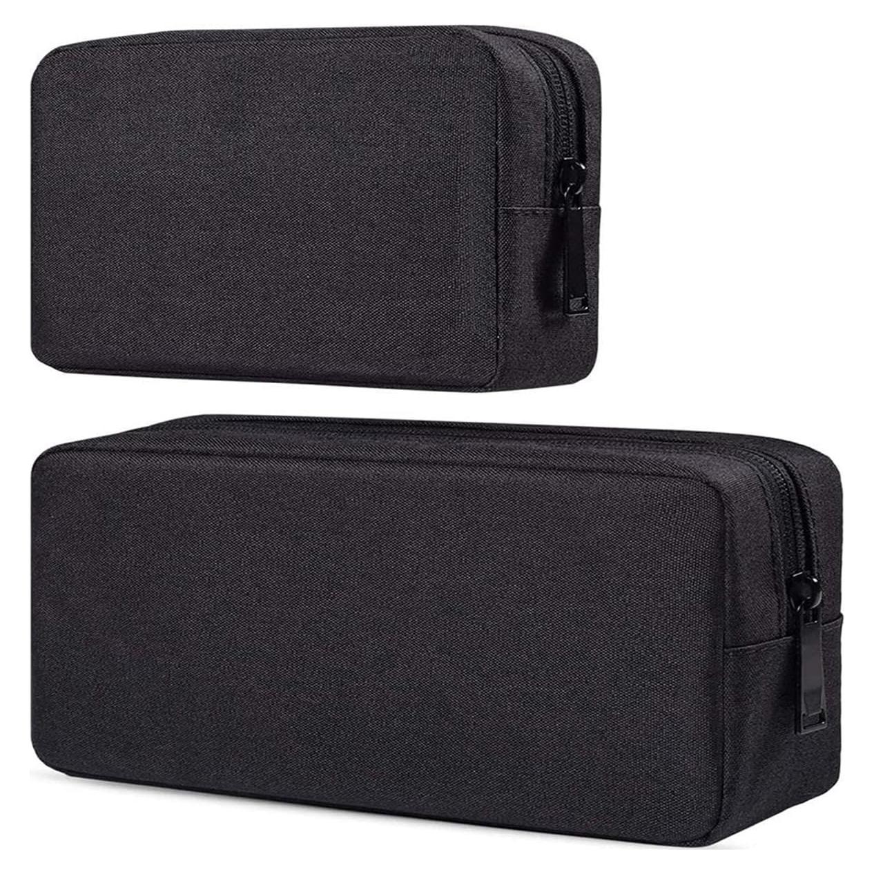 Organizador de Accesorios Electrónicos Dealcase 2 Piezas Negro