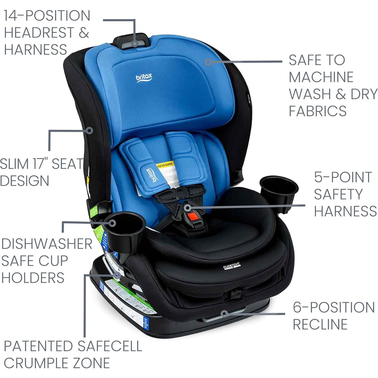 Asiento de auto convertible Britax Poplar 2 en 1 Cobalt Onyx