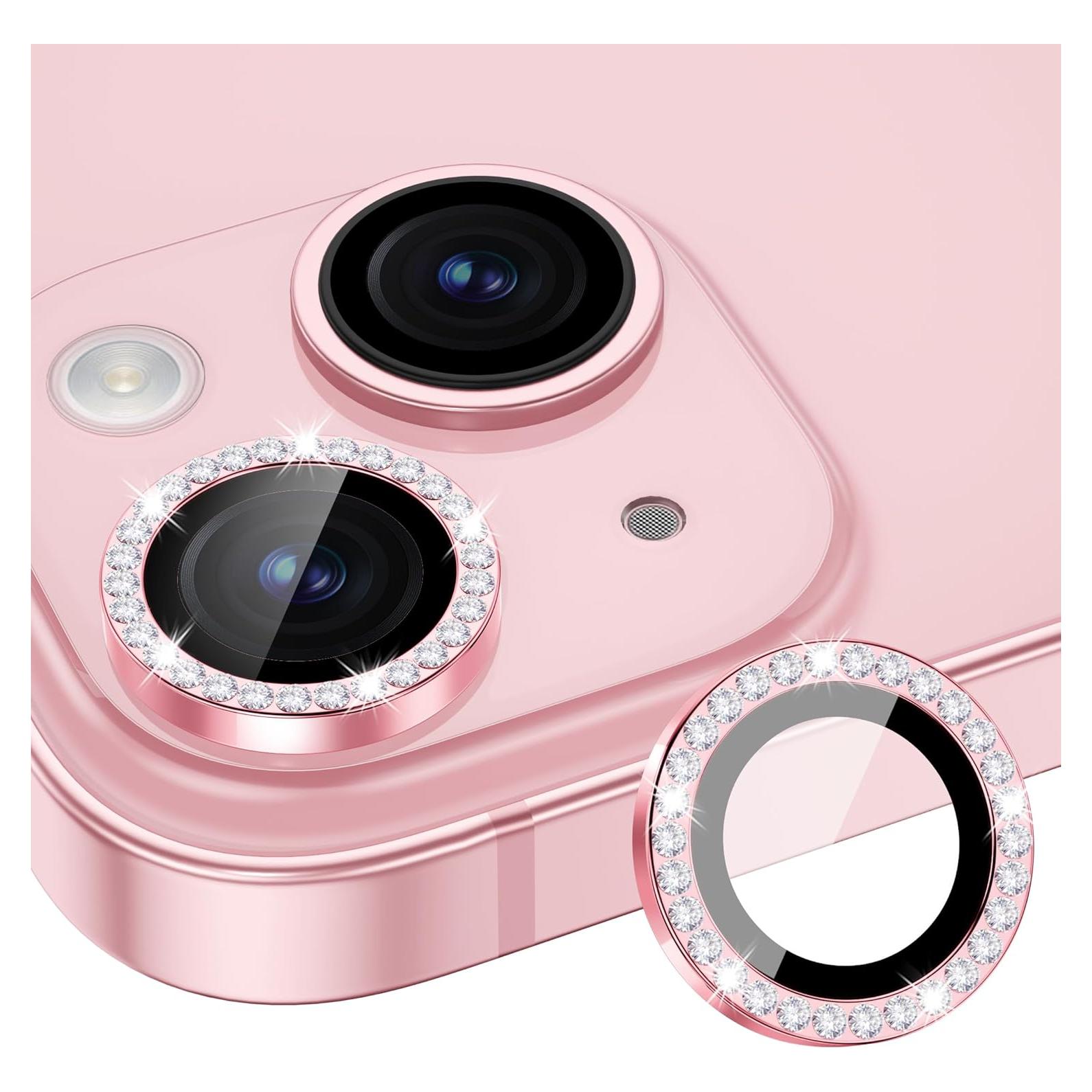 Protector de Lente Xfilm para iPhone 15/15 Plus 9H Rosa