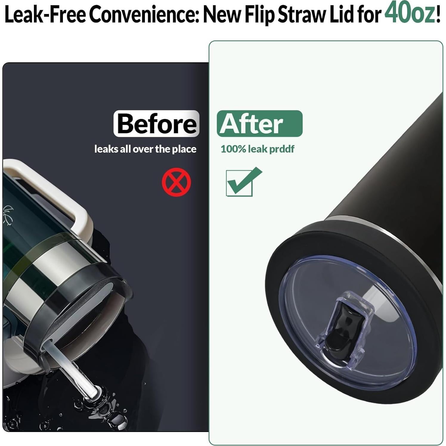 Paquete de 2 Tapas de Silicona para Taza Stanley 40 oz