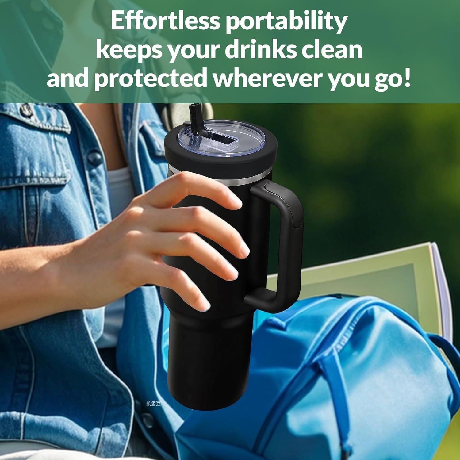 Paquete de 2 Tapas de Silicona para Taza Stanley 40 oz