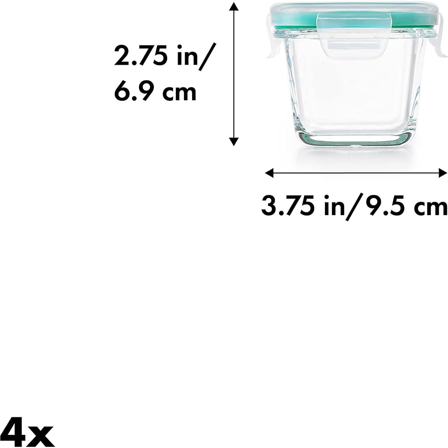 Set Mini de Contenedores de Vidrio OXO Good Grips 4 Piezas 118ml