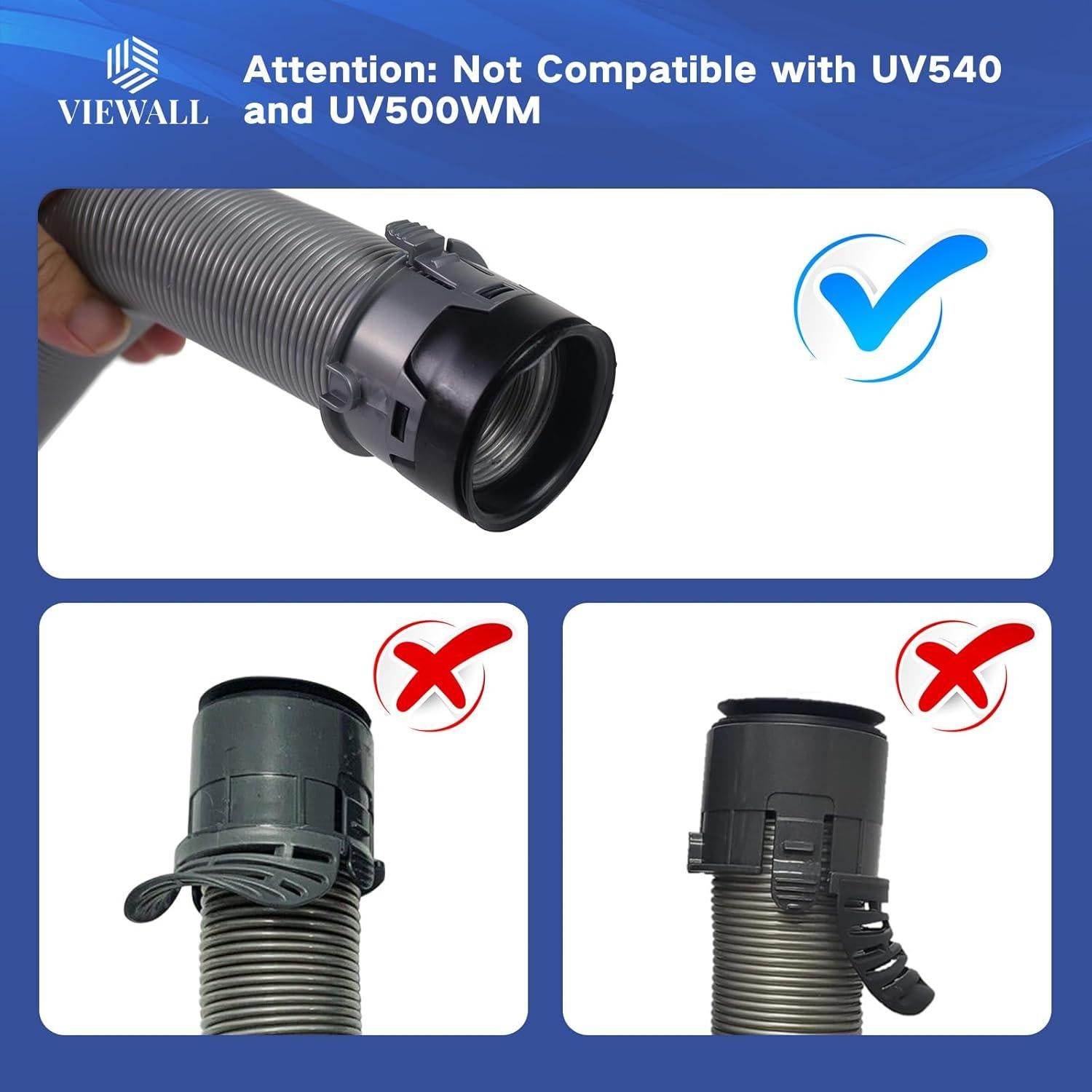 Mango de Manguera VIEWALL Azul para Aspiradora Shark NV360