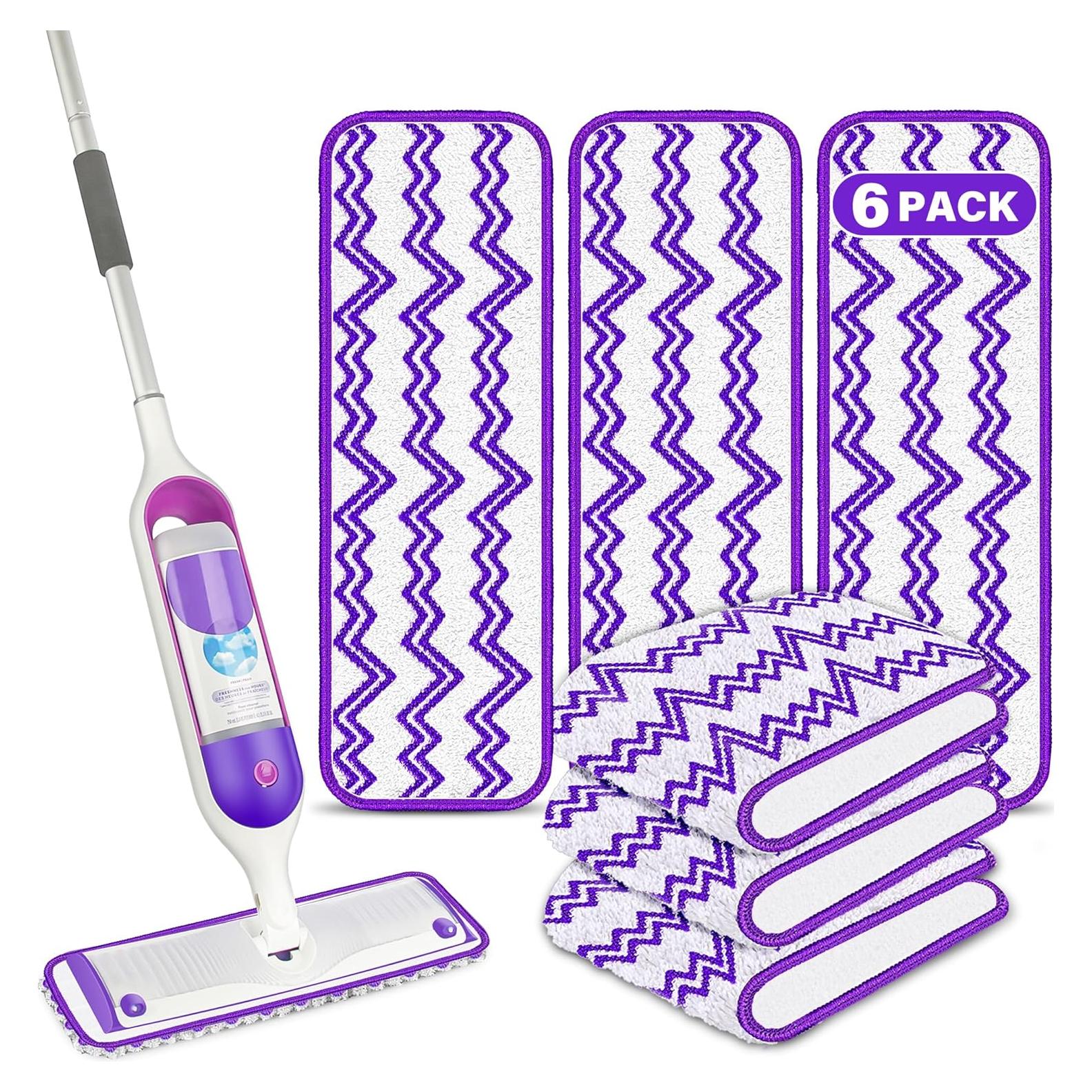 Paños de Mopa Reutilizables ILAVCLEAN 6 Unidades Microfibra