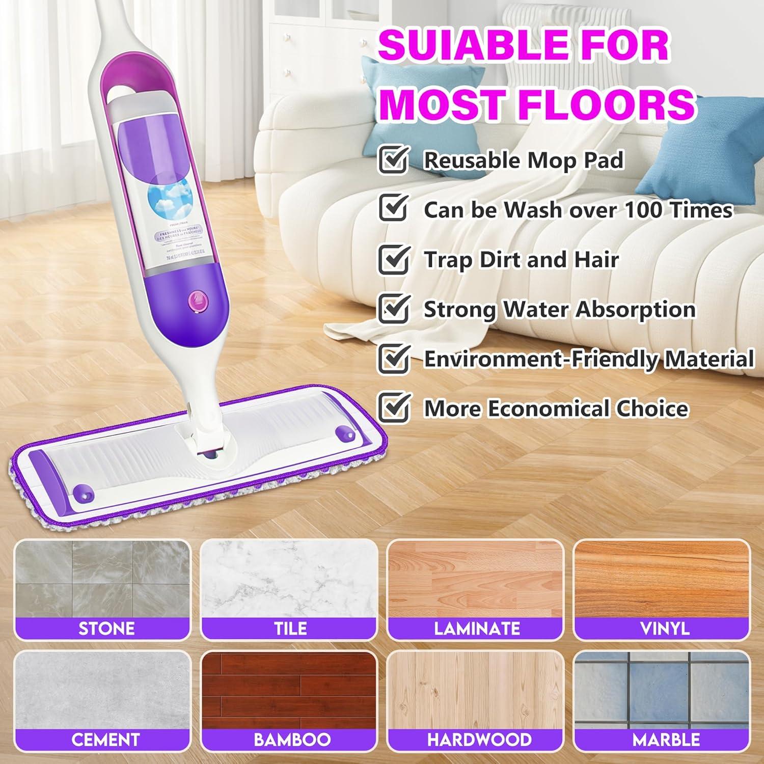 Paños de Mopa Reutilizables ILAVCLEAN 6 Unidades Microfibra