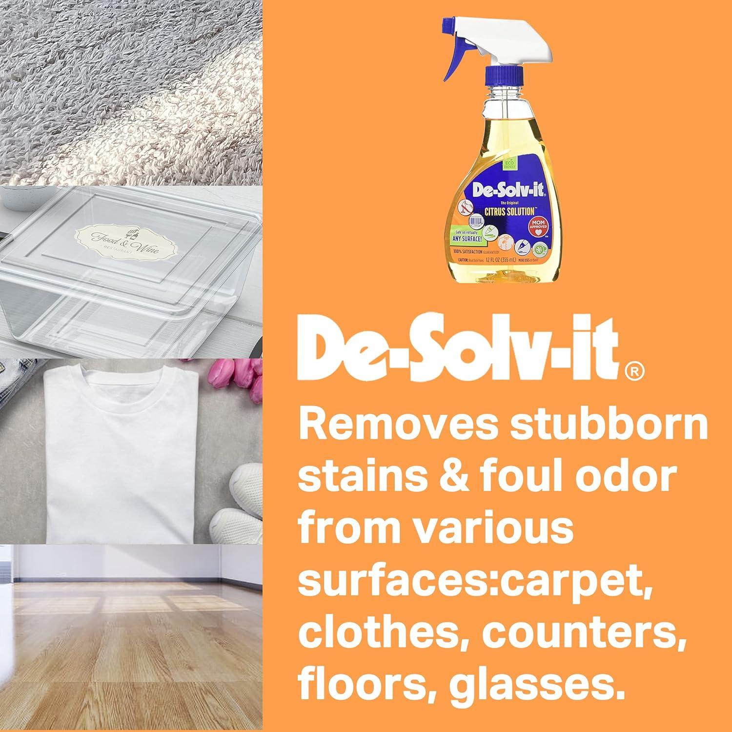 Removedor de Olores y Manchas De-Solv-It 6 Paquetes 12.6 oz