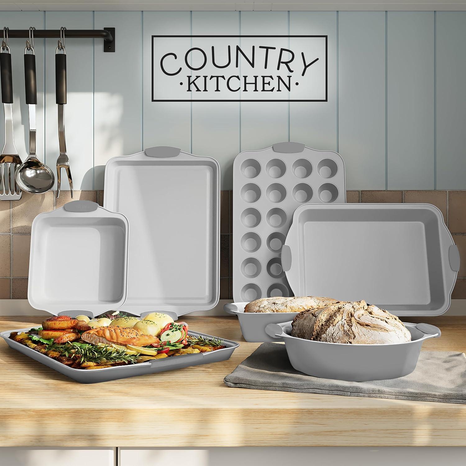 Juego de Utensilios para Hornear Antiadherentes Country Kitchen - 10 Pzs