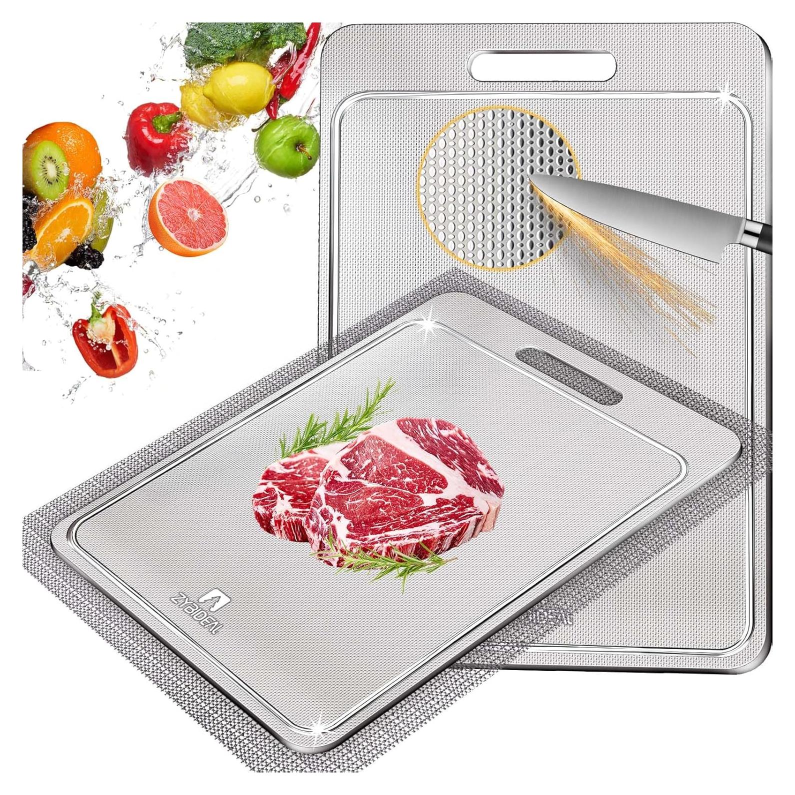 Tabla de Cortar de Titanio ZYBIDEAL 35.56x25.4 cm Antideslizante