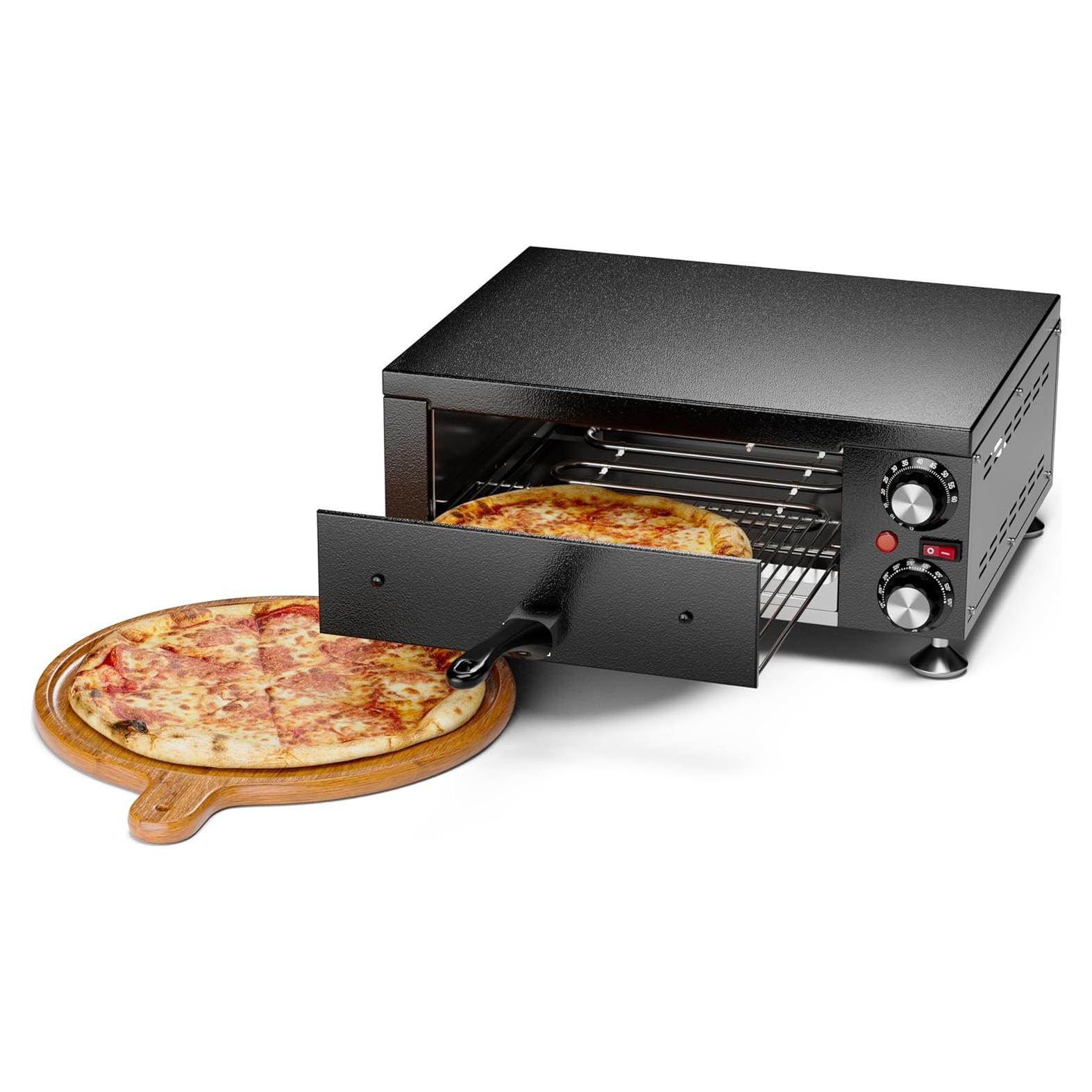 Horno de Pizza Eléctrico Awgpd 10.89 kg Acero Inoxidable Negro