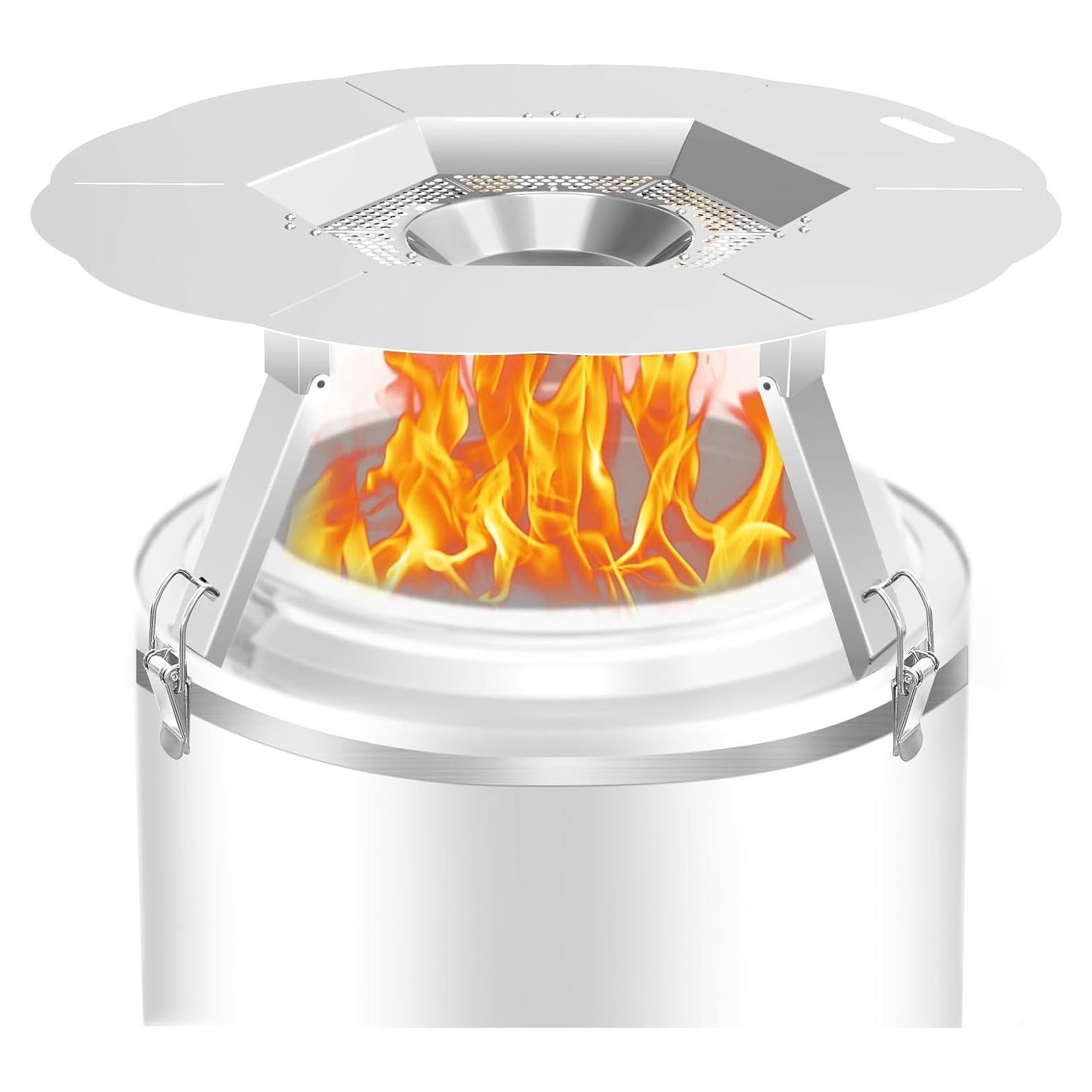 Deflector de Calor Dirza para Fogón Ranger 38.1 cm - Acero Inoxidable