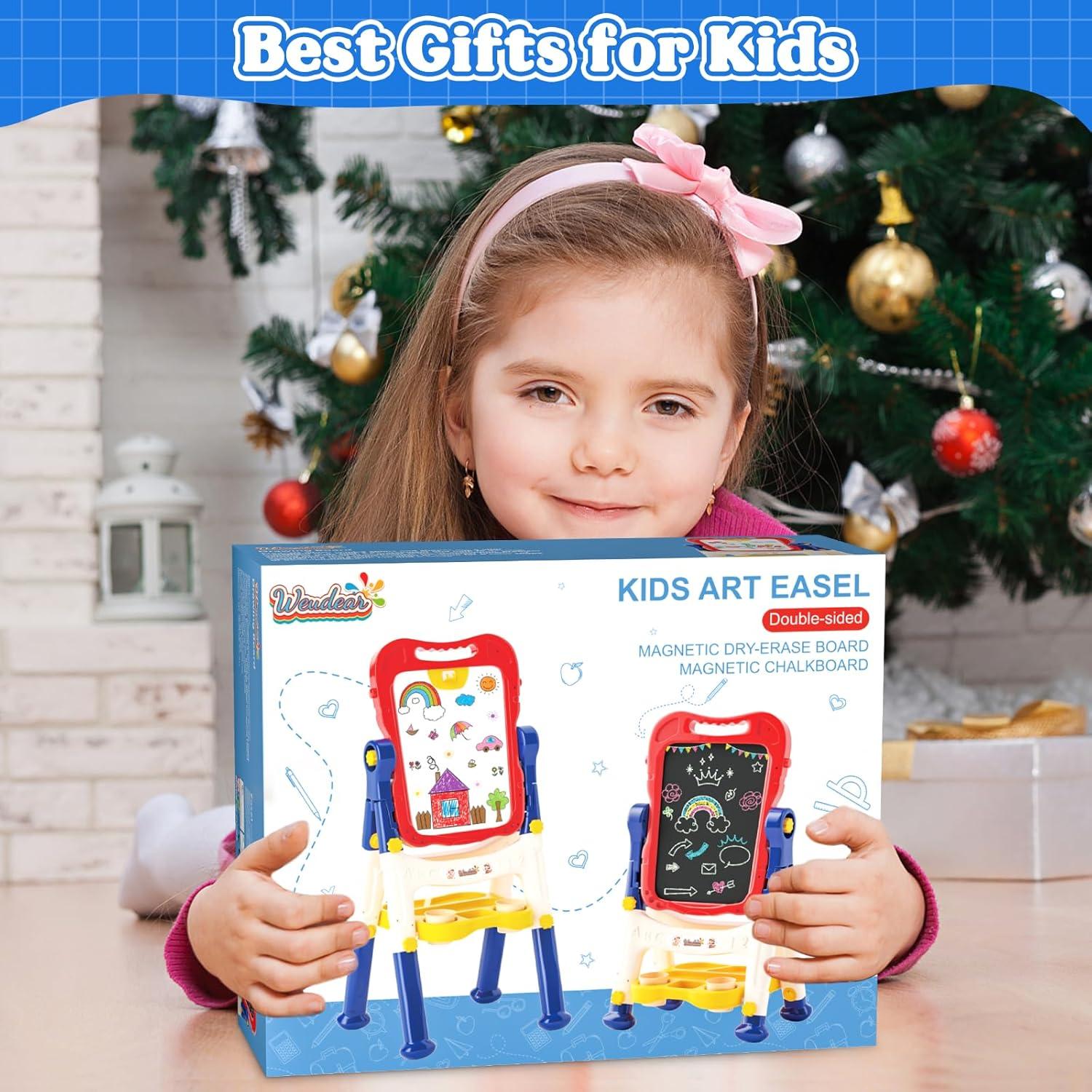 Caballete de Arte Magnético Weudear Azul Doble Cara 42.93cm