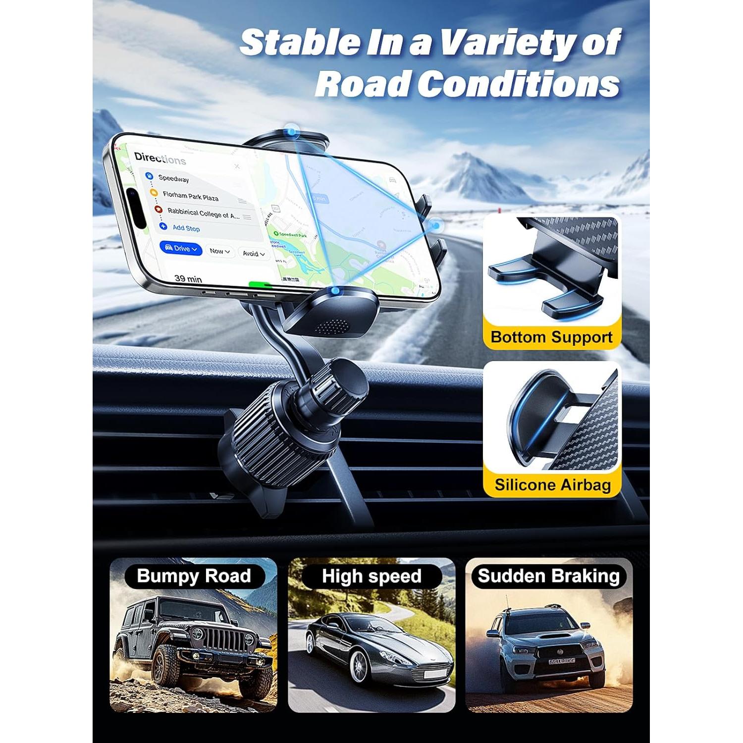 Soporte para Teléfono en Ventilador Rorhxia - Universal, Ajustable 360°