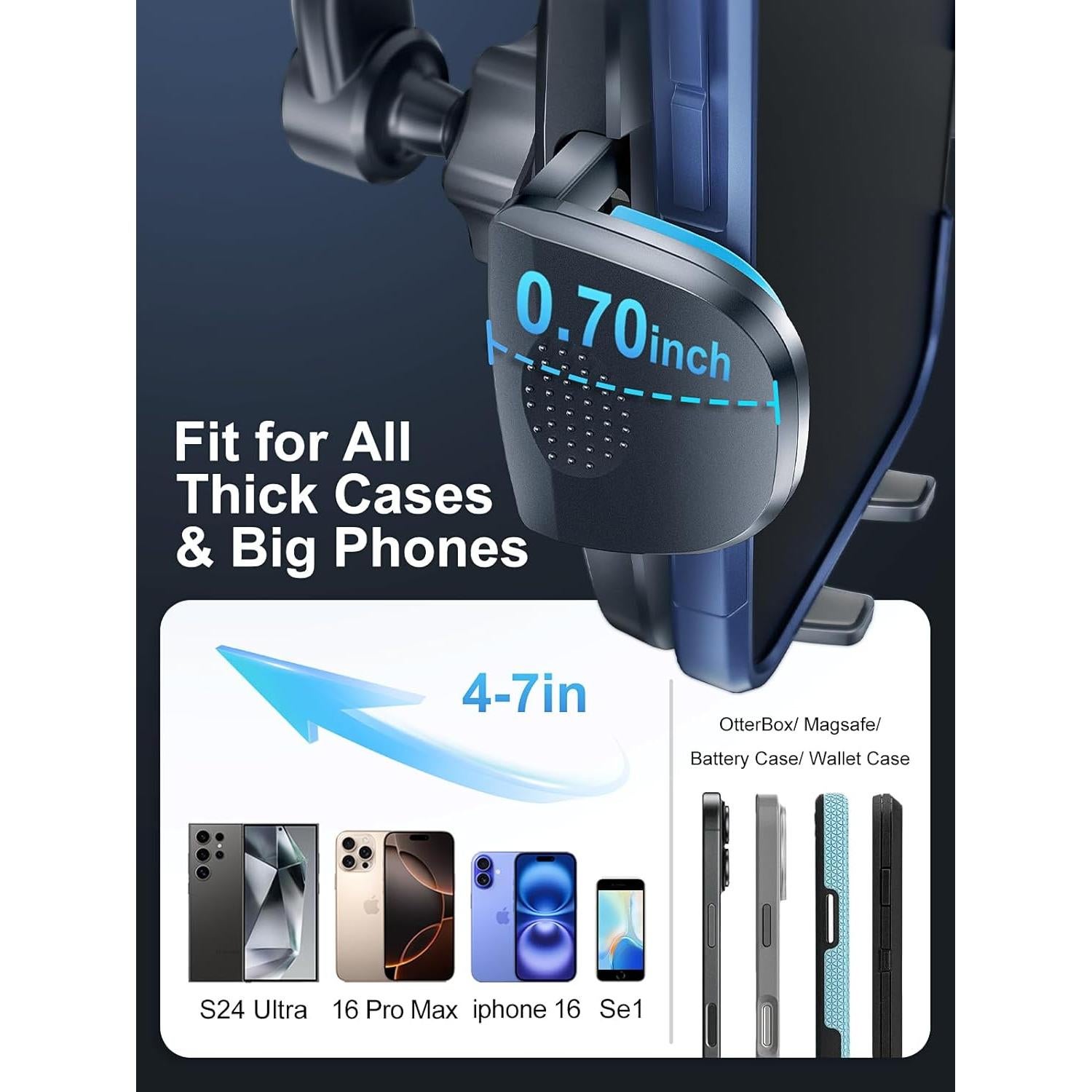 Soporte para Teléfono en Ventilador Rorhxia - Universal, Ajustable 360°