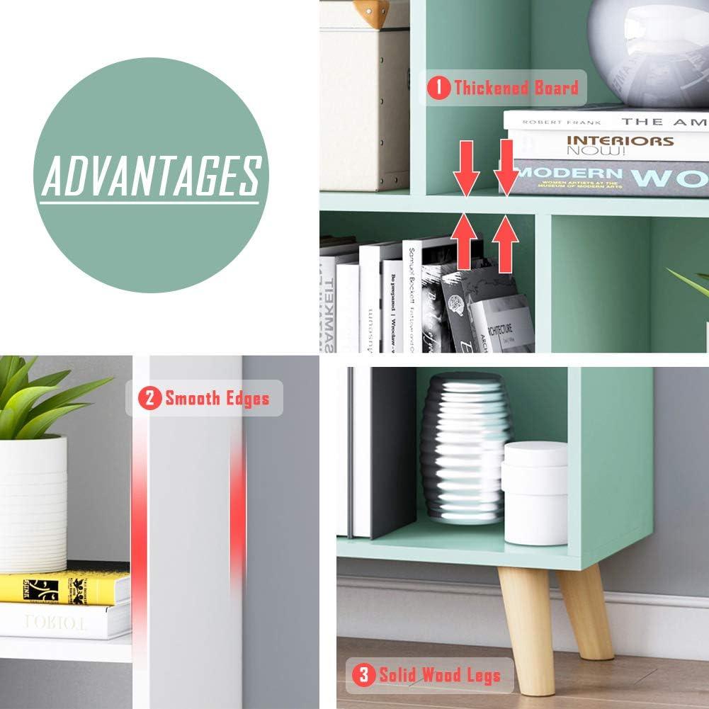 Estantería Abierta IOTXY de Madera Azul Brillante 3 Niveles