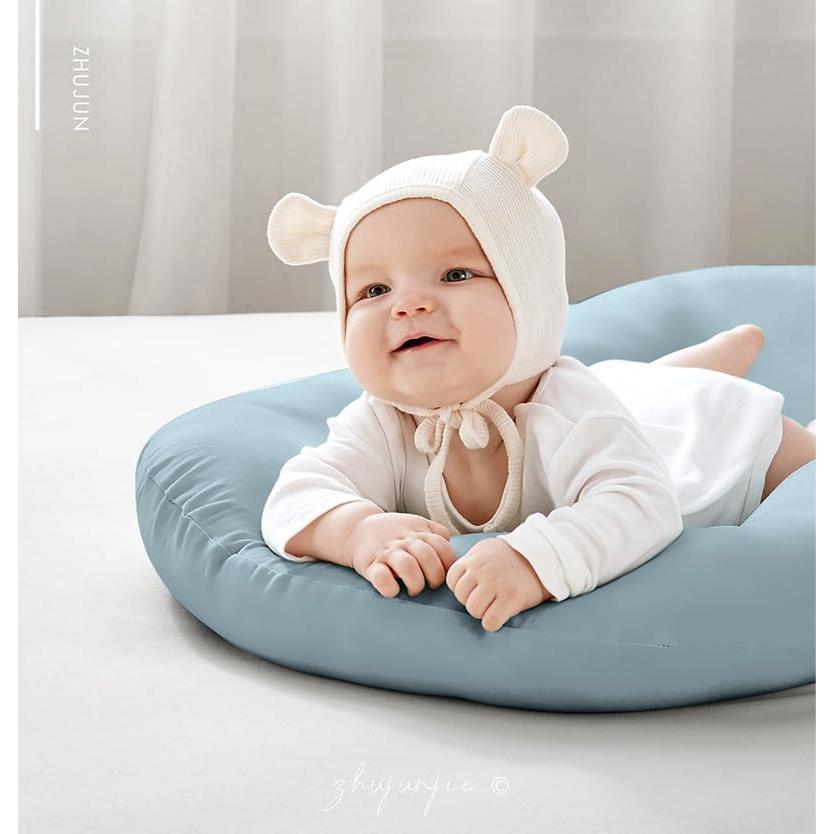 Cojín Infantil Orgánico Azul 0-18 Meses 91x56 cm