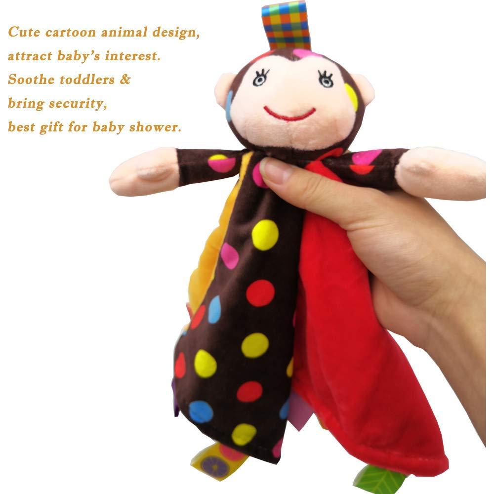 Manta de Seguridad Inchant Mono Colorido - Suave Peluche 33cm