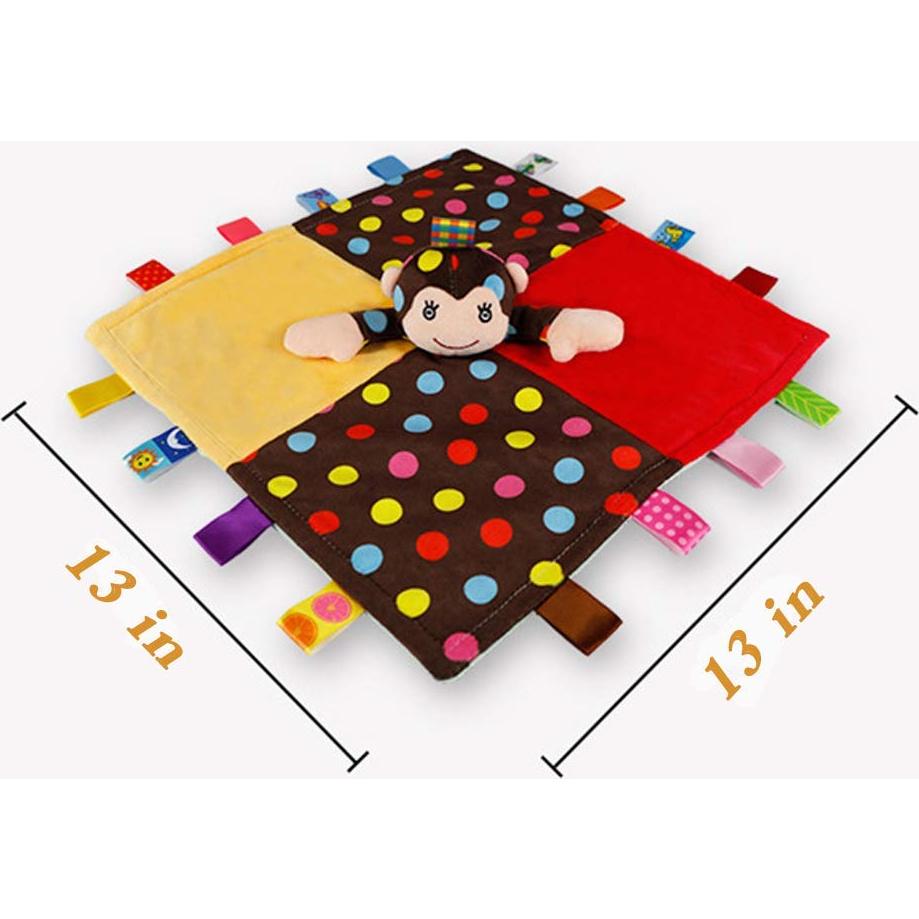 Manta de Seguridad Inchant Mono Colorido - Suave Peluche 33cm