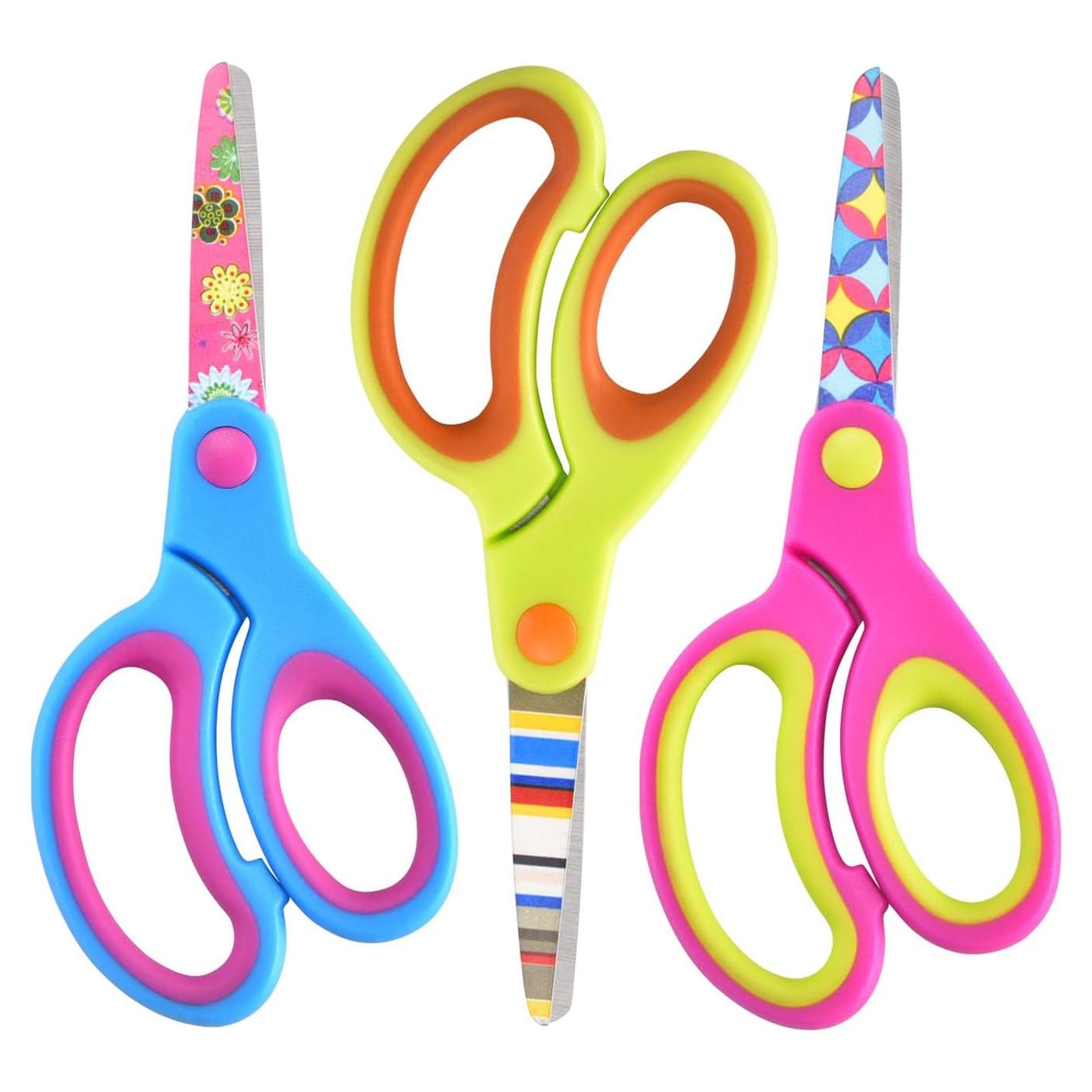 Juego de Tijeras para Niños Zicolu 3 Piezas Punta Roma 12.7 cm