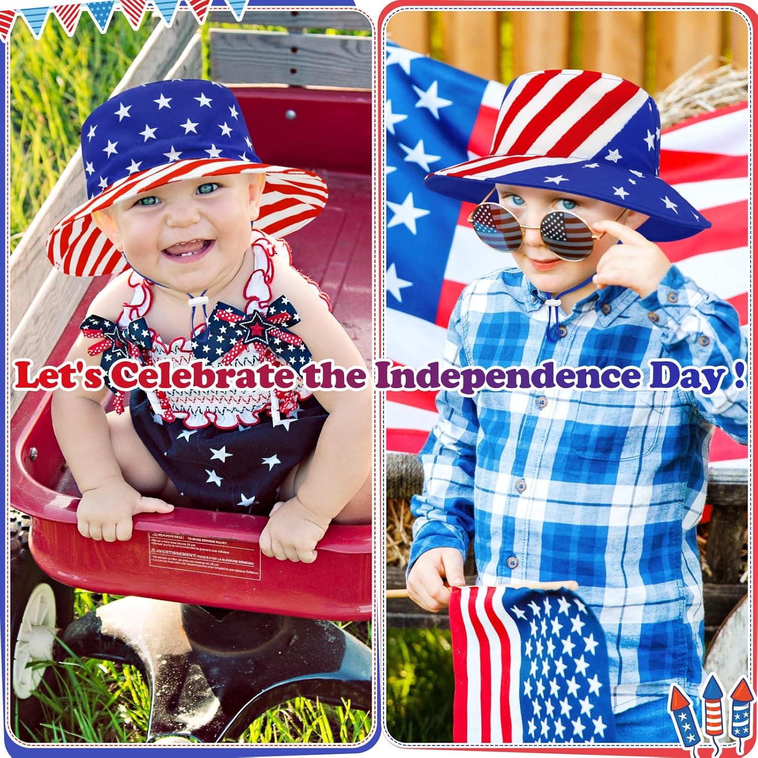 Sombrero de Sol para Bebé Sarfel UPF 50+ Bandera Americana