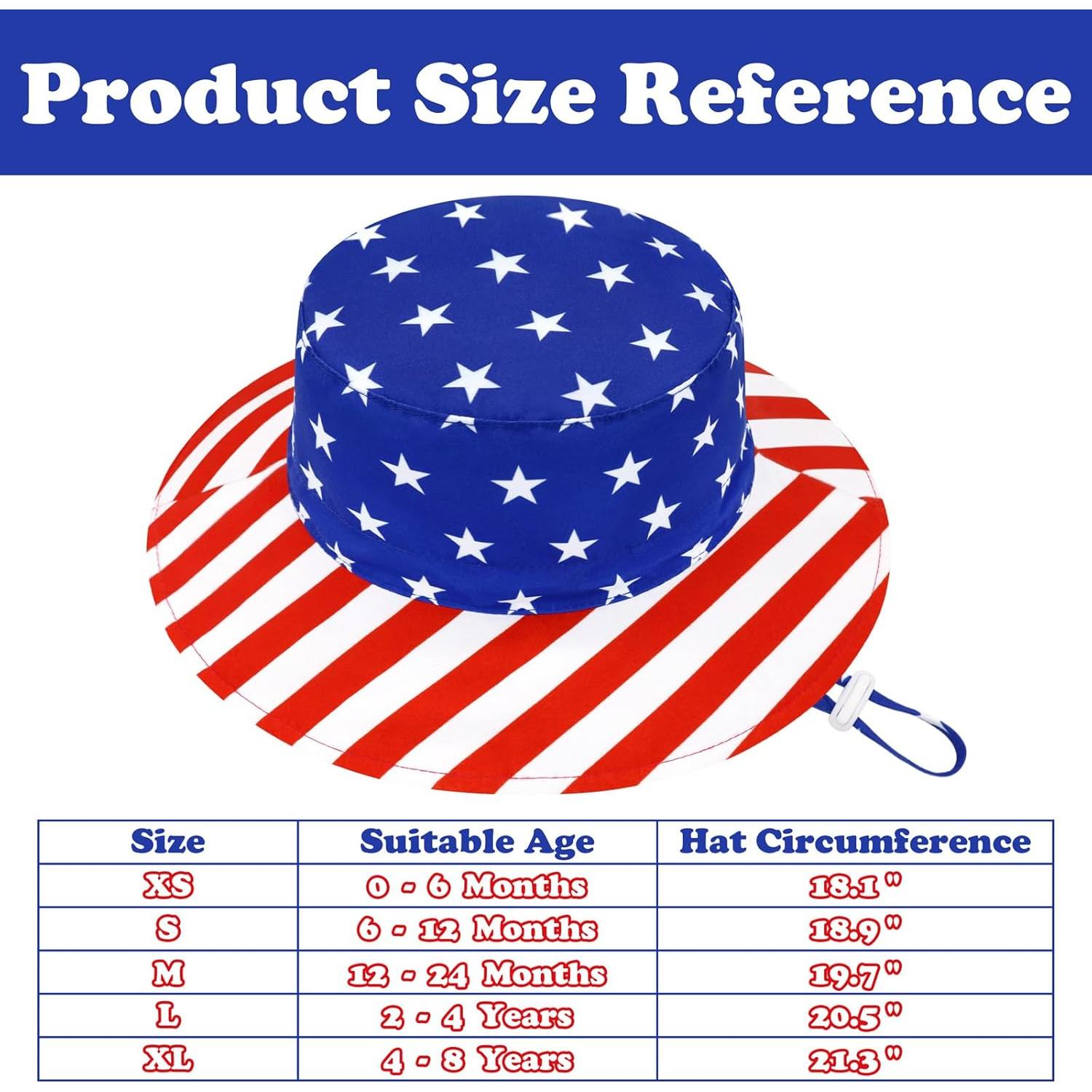 Sombrero de Sol para Bebé Sarfel UPF 50+ Bandera Americana