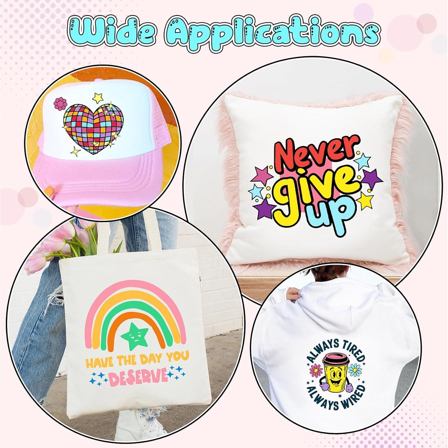 Vinilo de Transferencia de Calor Tintnut Brillante 24 Hojas 30.48x25.4cm