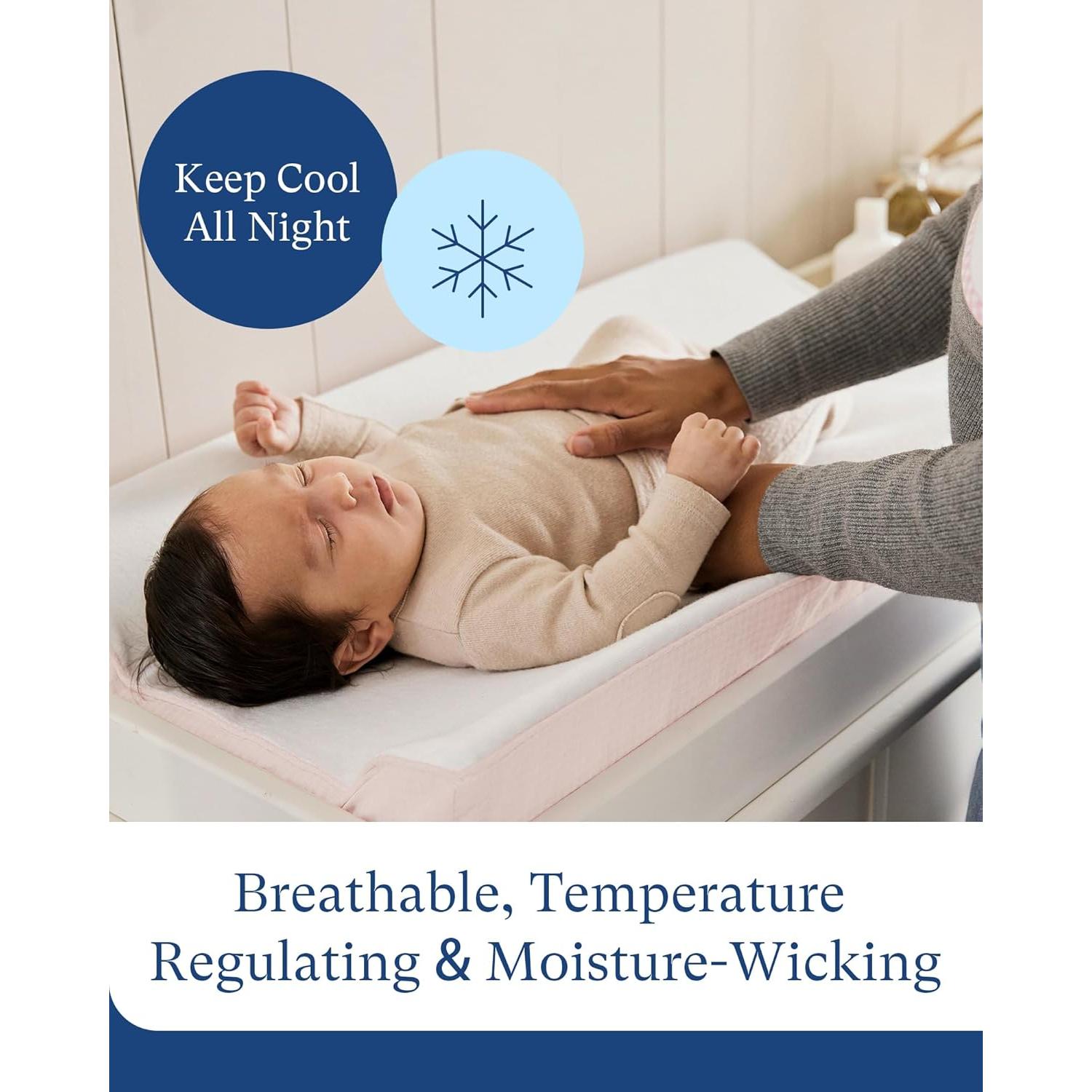 Cubiertas de Cambiador PurComfy 2 Piezas Viscosa Bambú Hipoalergénicas