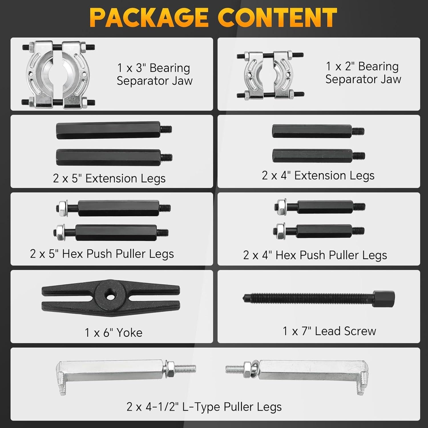 Juego de Extractores de Rodamientos Weyleity 14 Piezas 4.83 kg