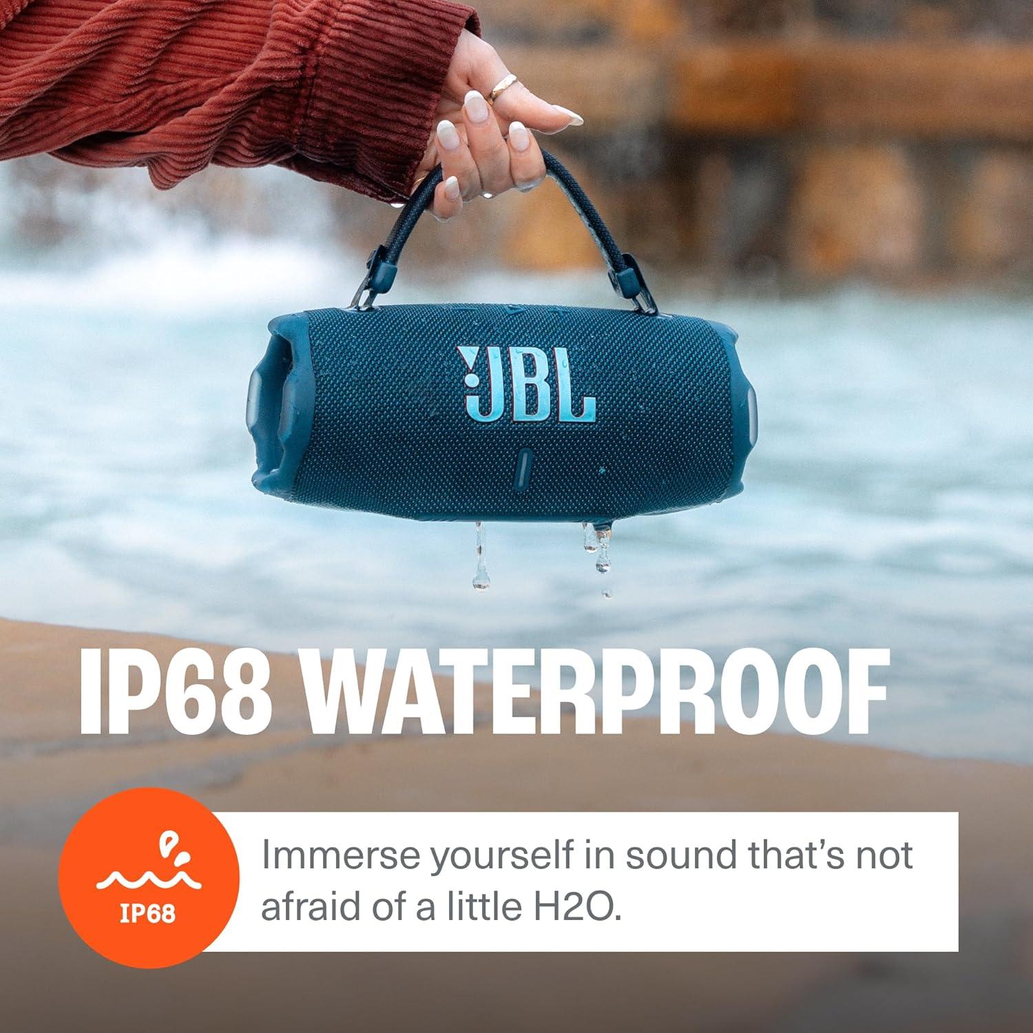 Altavoz Bluetooth JBL Charge 6 Negro + Cable USB-C Trenzado