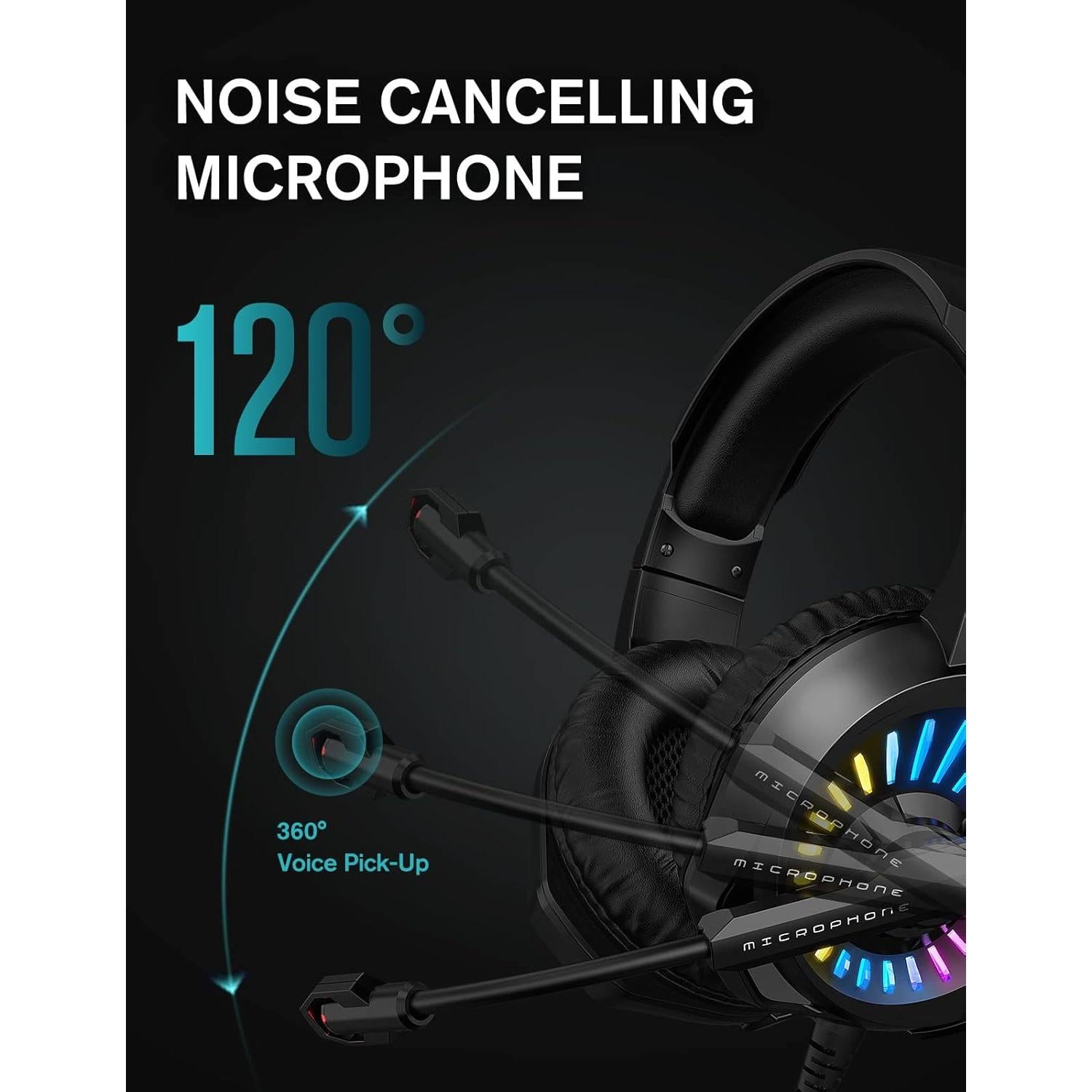 Auriculares Gaming ZIUMIER Z20 Over-Ear 7.1 RGB PC PS4 PS5