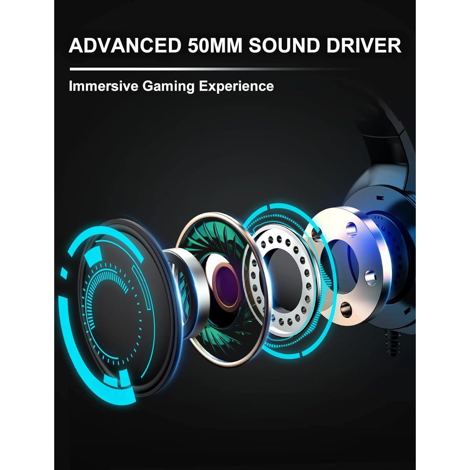Auriculares Gaming ZIUMIER Z20 Over-Ear 7.1 RGB PC PS4 PS5