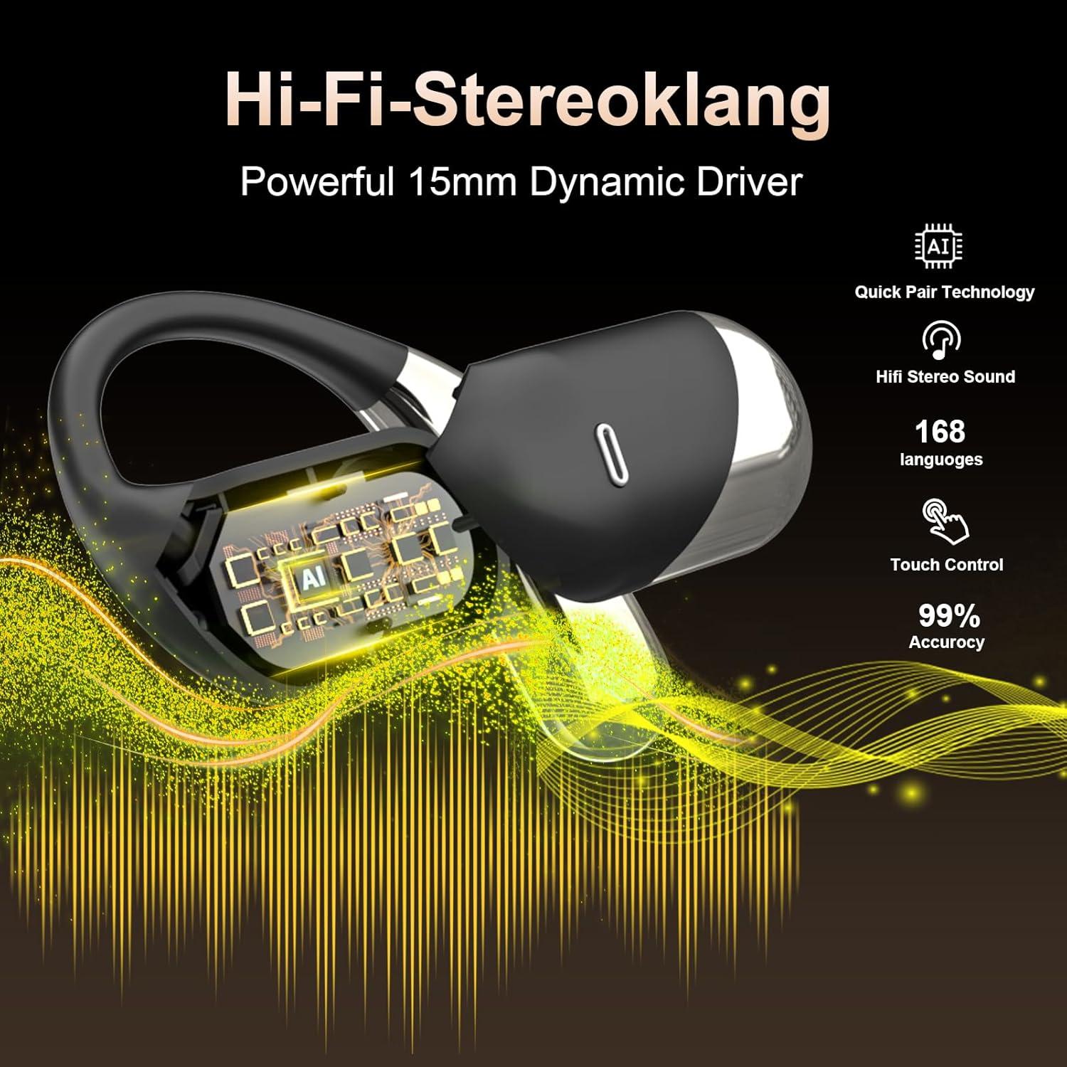 Auriculares de Traducción AI Ajikbic Q16 H3, 60H, 168 Idiomas